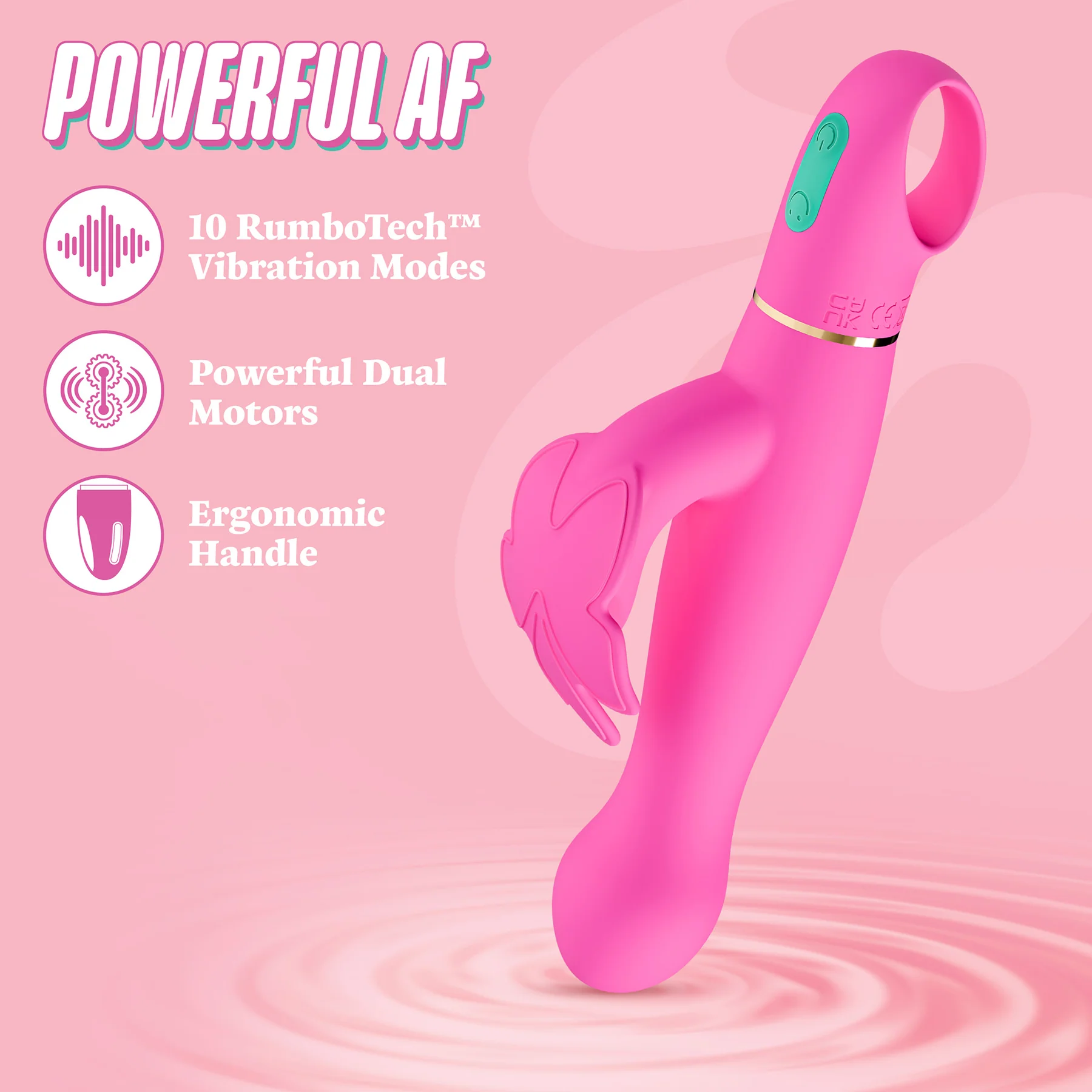 ARIA® Naughty AF 2.0 Rechargeable Silicone G-Spot Vibrator By Blush - Image 2