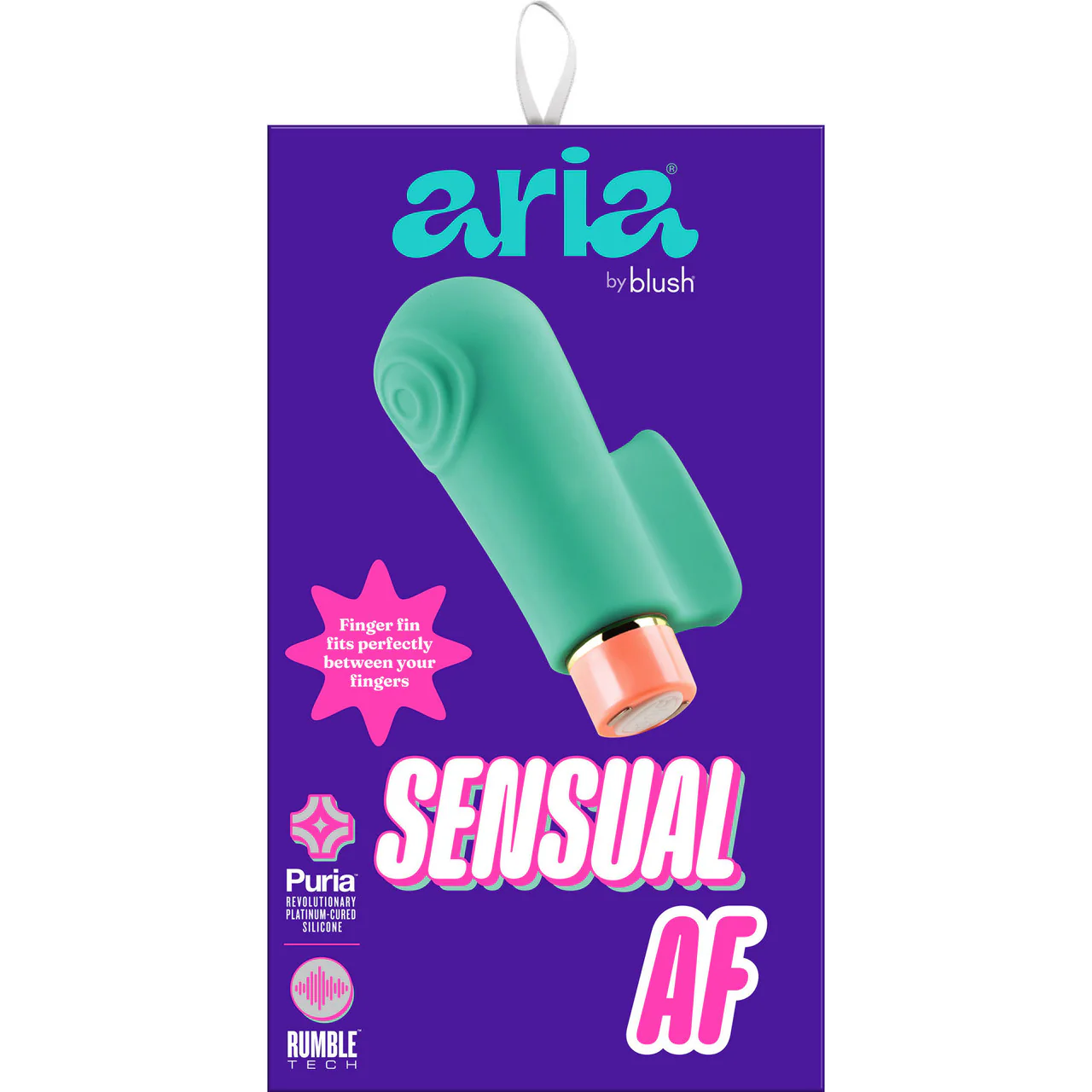 Aria Sensual AF Rechargeable Waterproof Silicone Clitoral Vibrator By Blush - Teal - Image 13