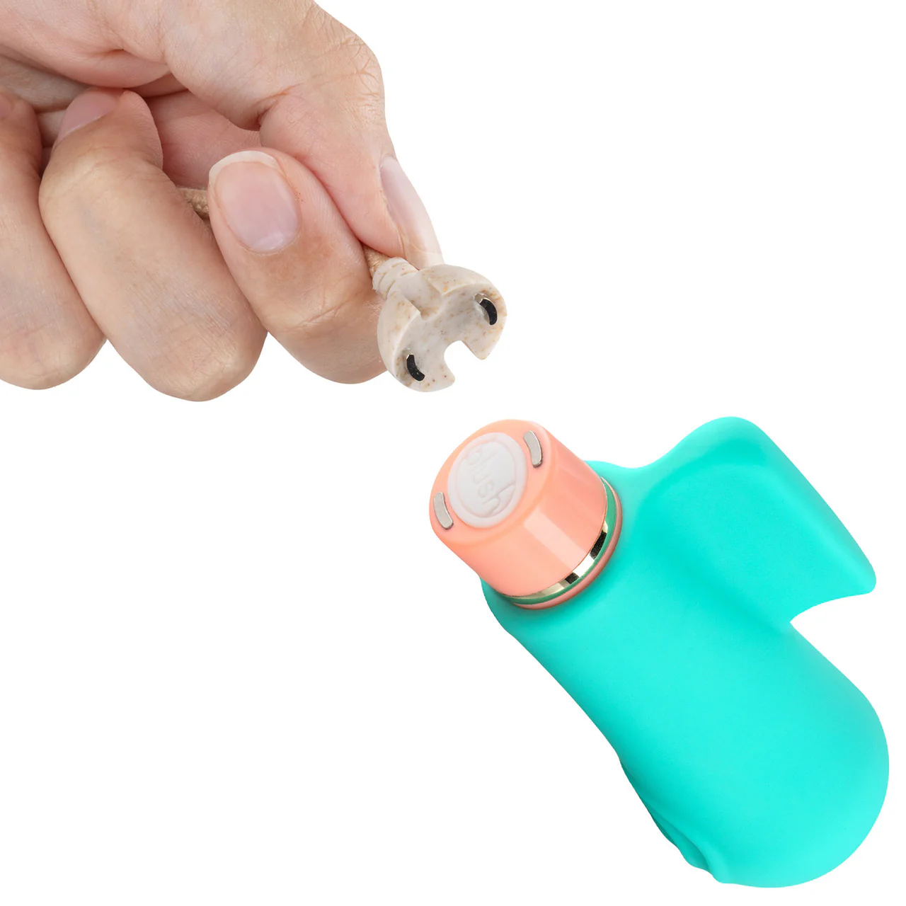 Aria Sensual AF Rechargeable Waterproof Silicone Clitoral Vibrator By Blush - Teal - Image 6