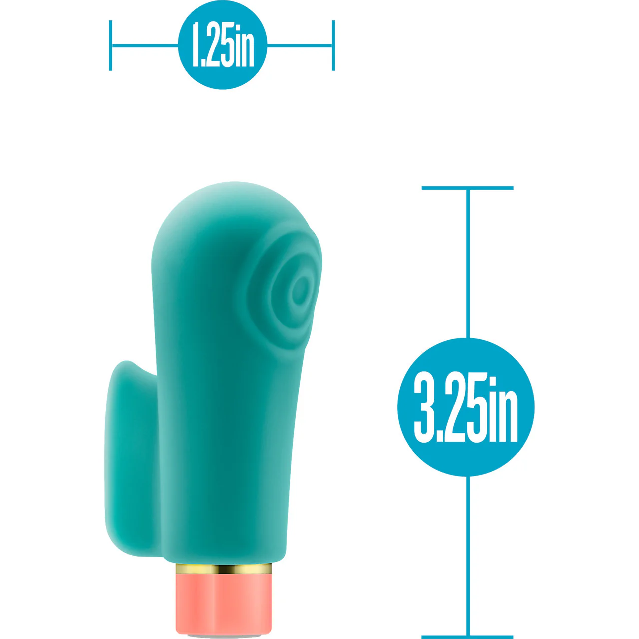 Aria Sensual AF Rechargeable Waterproof Silicone Clitoral Vibrator By Blush - Teal - Image 7