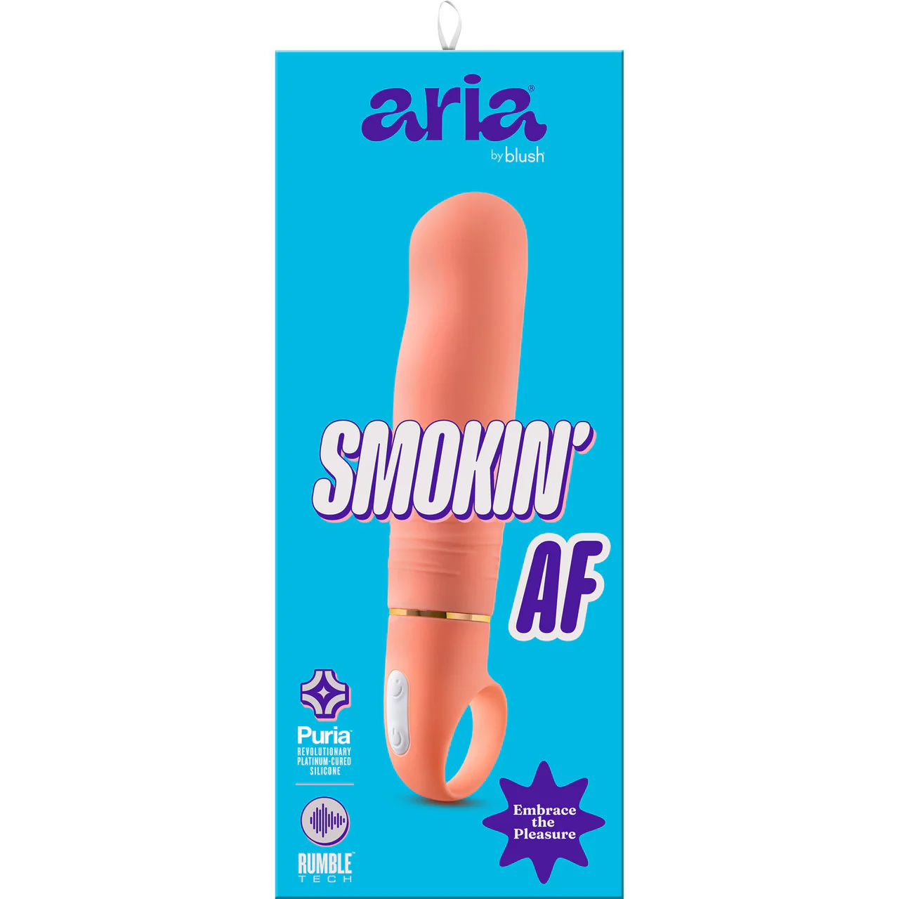 Aria Smokin' AF 10-Function Silicone G-Spot Vibrator By Blush - Coral - Image 11
