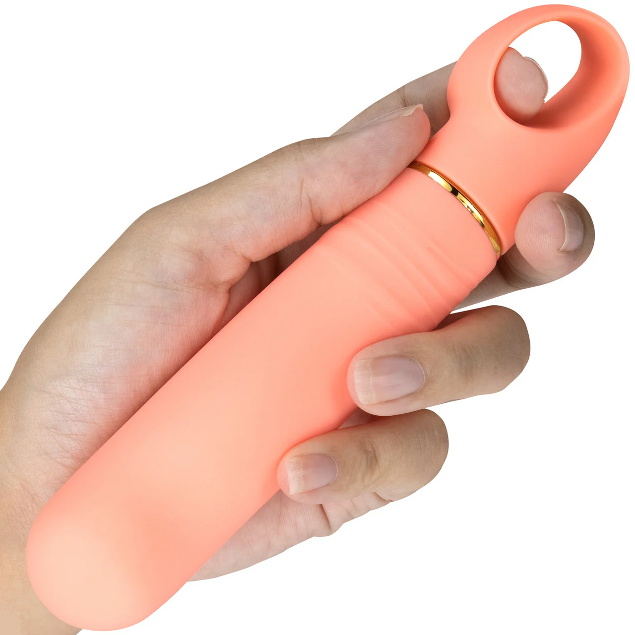 Aria Smokin' AF 10-Function Silicone G-Spot Vibrator By Blush - Coral - Image 3