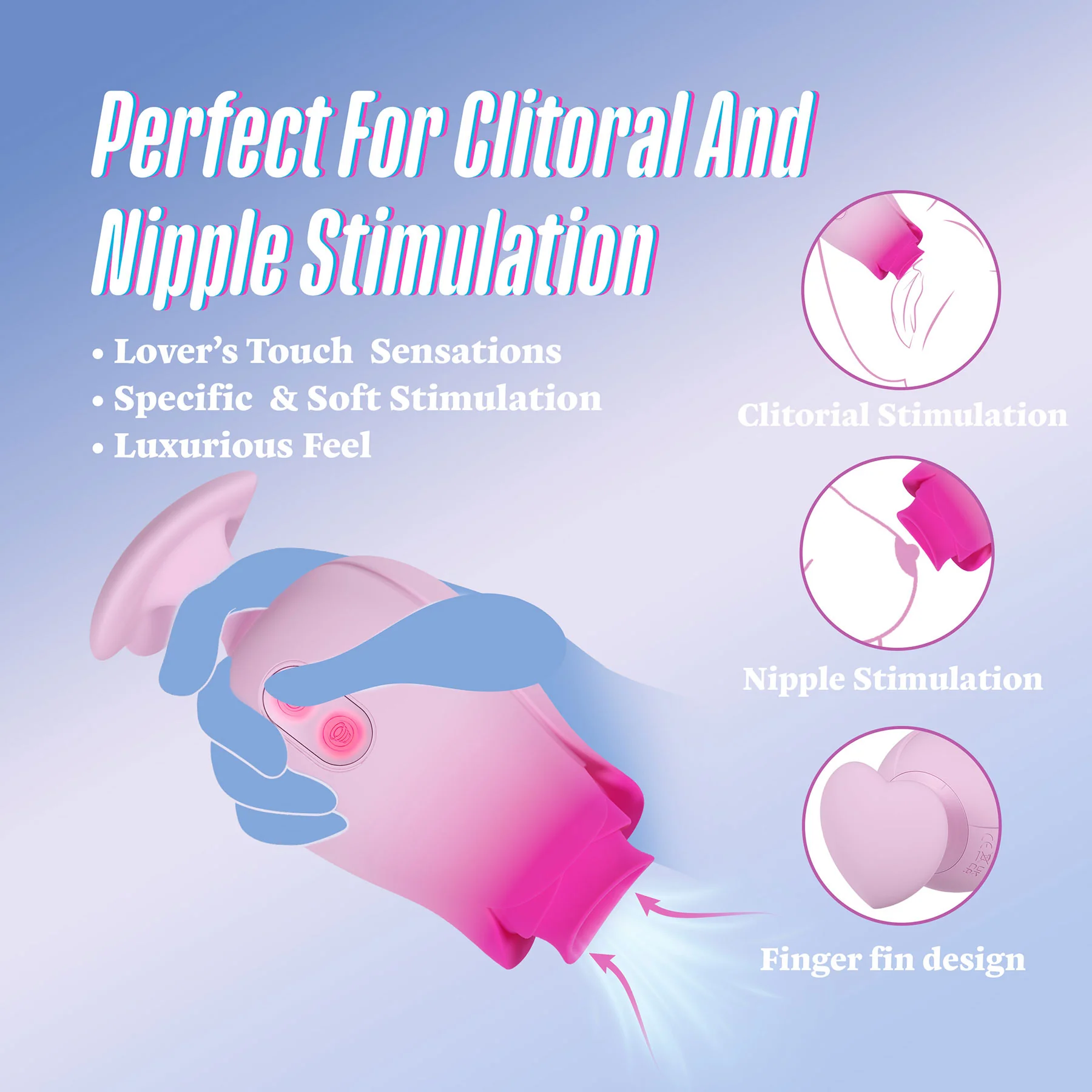 Aria Tulip Trance Rechargeable Silicone Clitoral Stimulator By Blush - Image 8