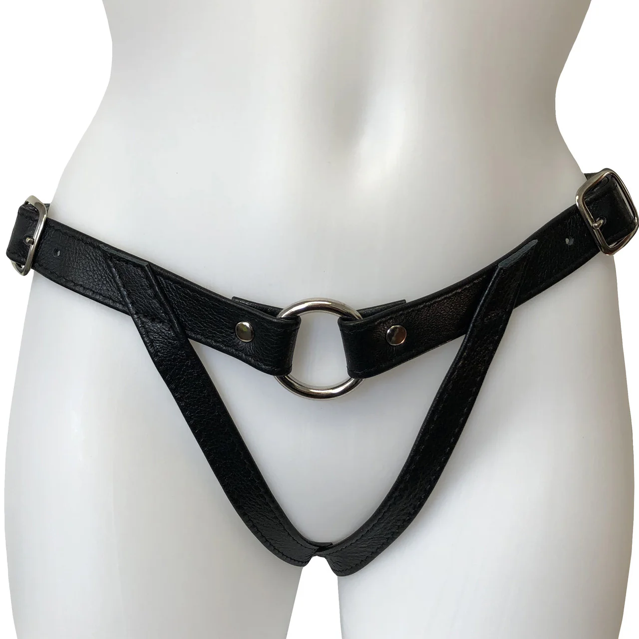 Aslan Black Leather Fave Plug Harness - Image 2
