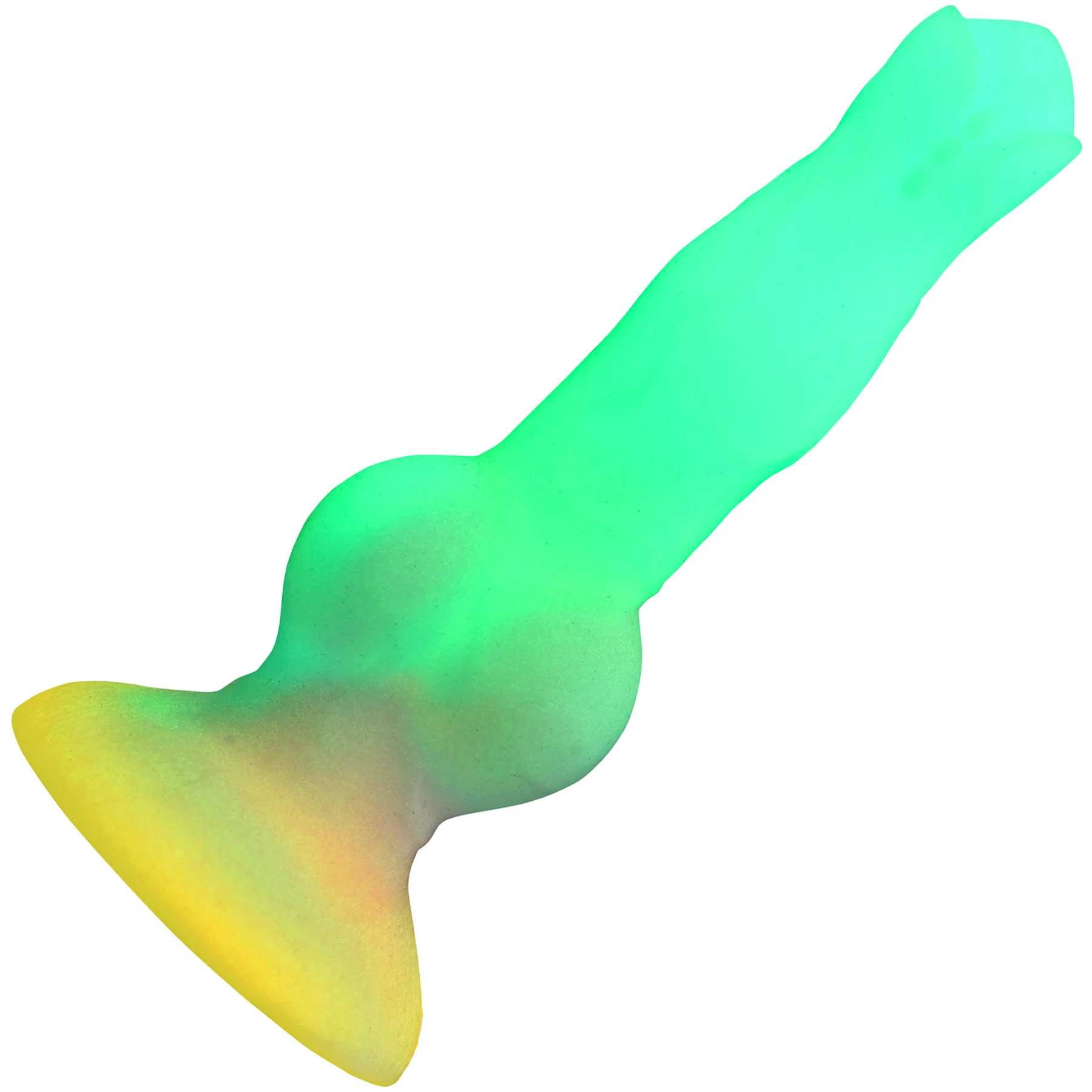 Astro Cock 8" Vibrating Glow-in-the-Dark Silicone Suction Cup Dildo With Remote By Creature Cocks - Image 6