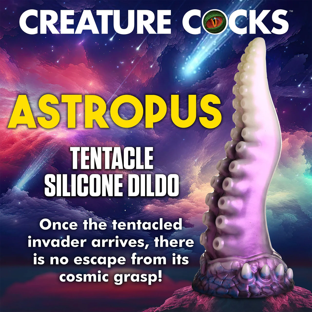 Astropus Tentacle 8.75" Silicone Suction Cup Dildo By Creature Cocks - Image 13