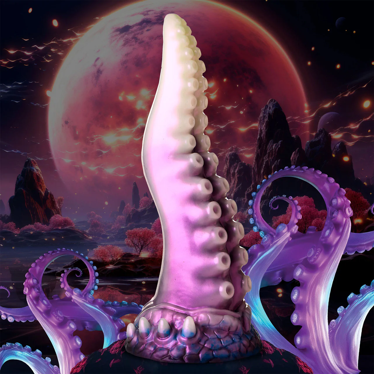 Astropus Tentacle 8.75" Silicone Suction Cup Dildo By Creature Cocks - Image 14