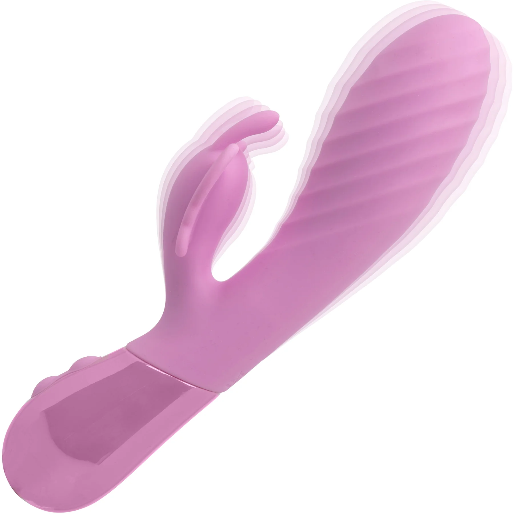 Aura Dual Flutter Rechargeable Silicone Rabbit Vibrator By CalExotics - Image 3