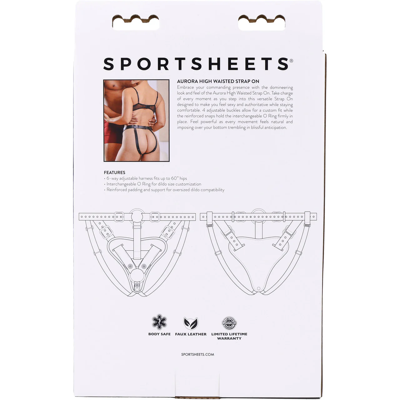 Aurora High Waisted Strap-On Harness By Sportsheets - Image 13