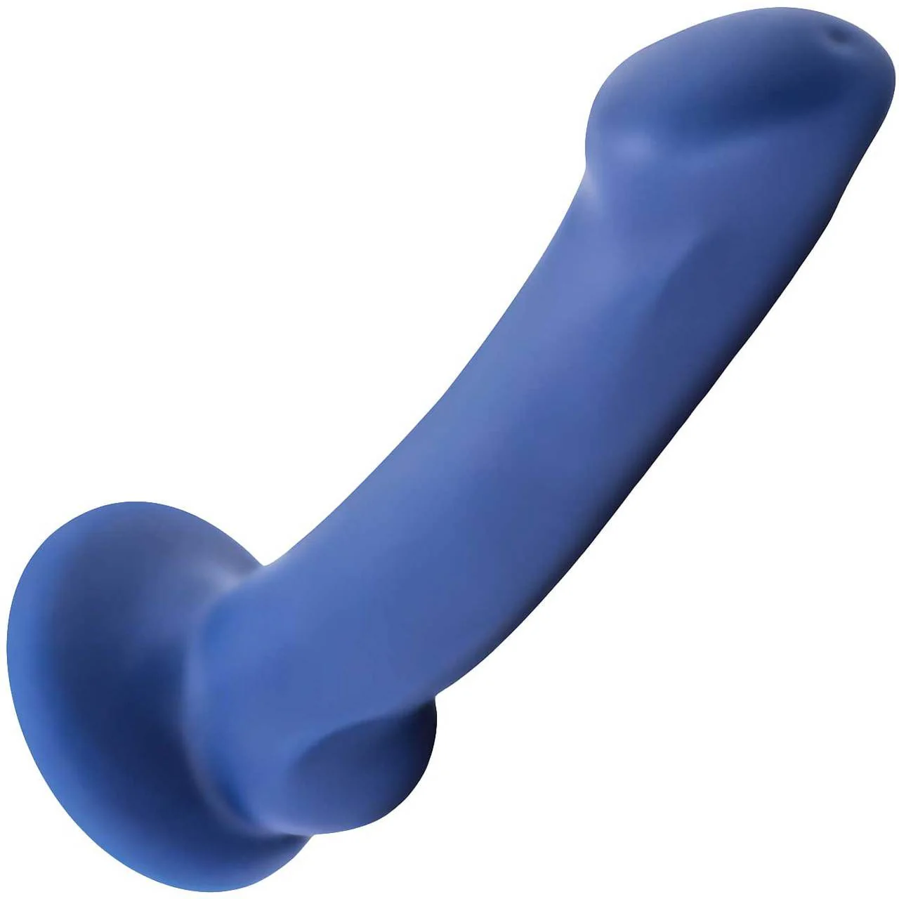 Avant D10 Ergo Mini Silicone Suction Cup Dildo by Blush Novelties - Indigo - Image 3
