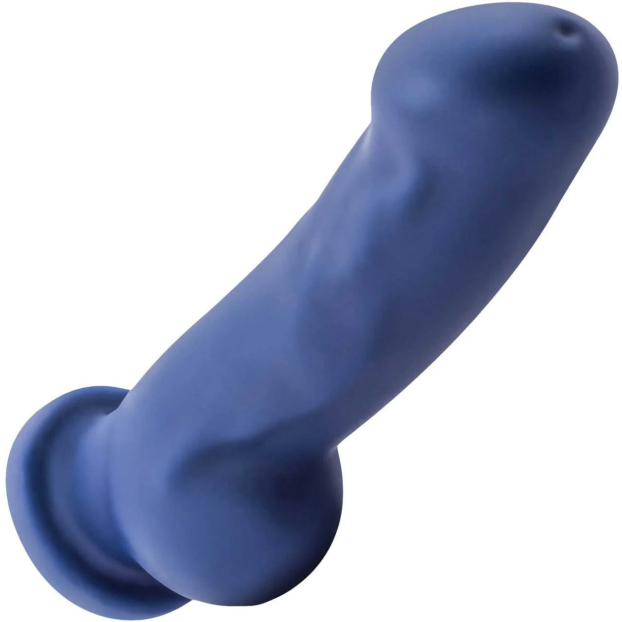 Avant D8 Ergo Silicone Suction Cup Dildo by Blush Novelties - Indigo - Image 3