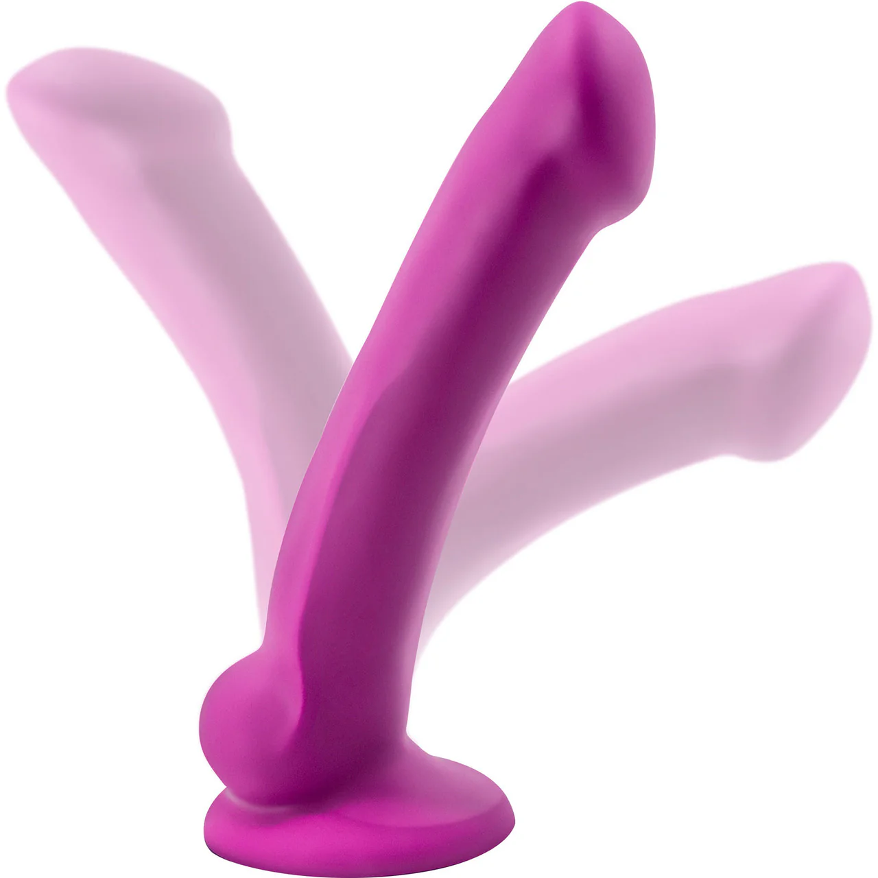Avant D9 Ergo Mini Silicone Suction Cup Dildo by Blush - Violet - Image 4