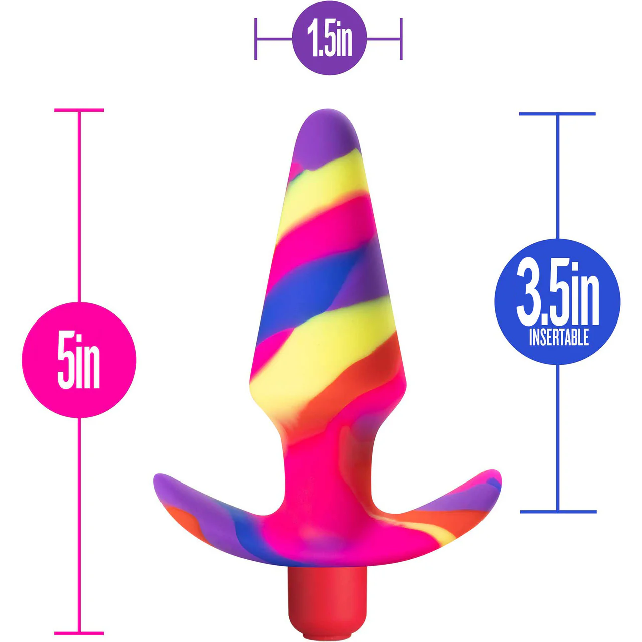 Avant Free Spirit Waterproof Vibrating Silicone Butt Plug By Blush - Scarlet - Image 4