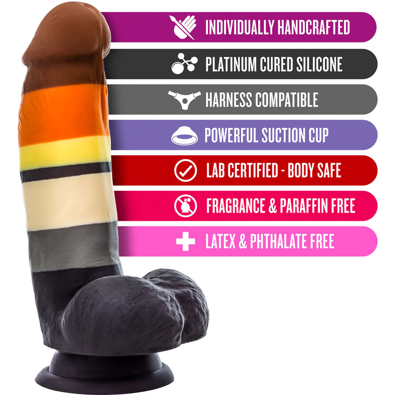 Avant Pride P9 Bear Silicone Dildo With Suction Cup Base By Blush - Image 4