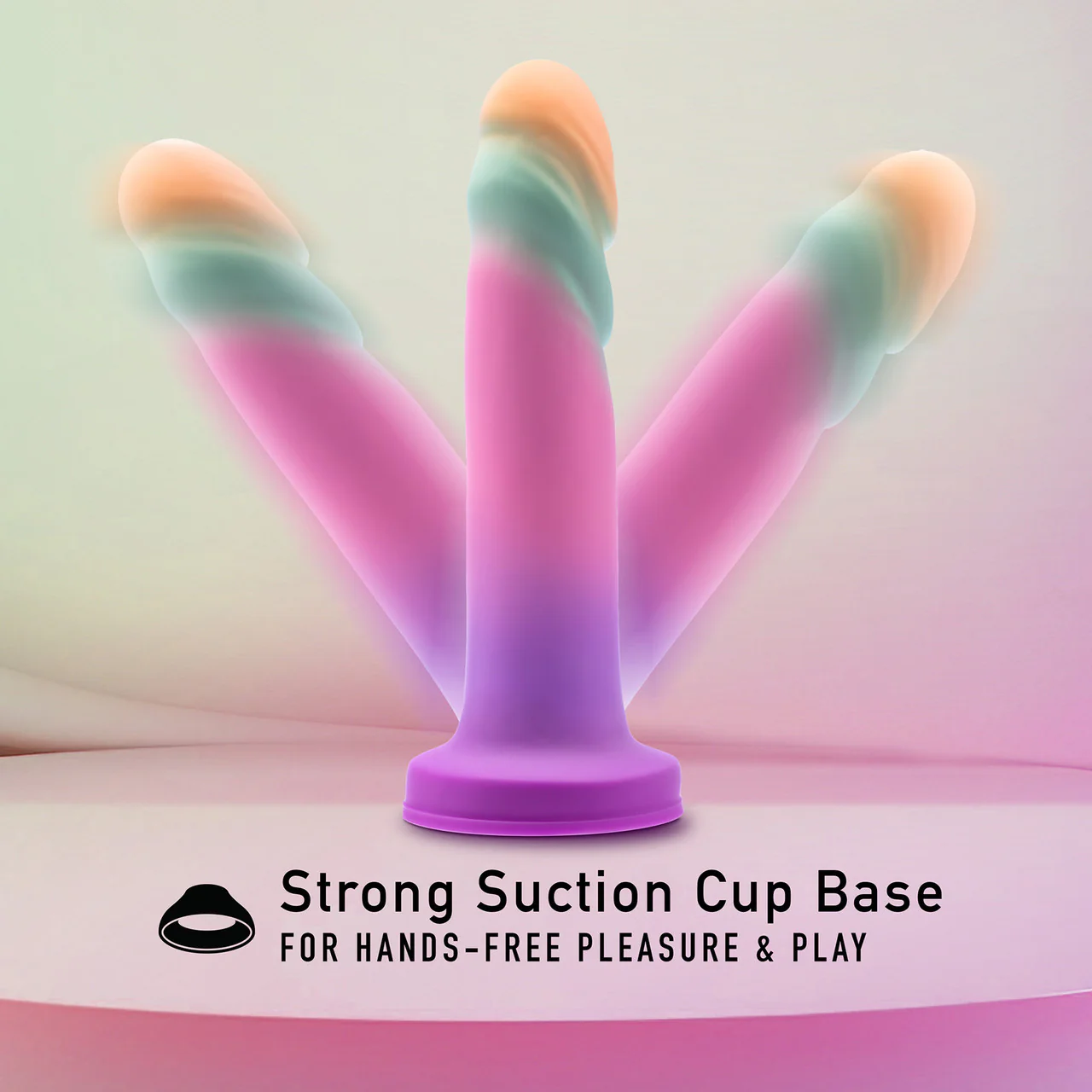 Avant Sunrise Gaze 7.5" Silicone Suction Cup Dildo By Blush - Sherbet - Image 5