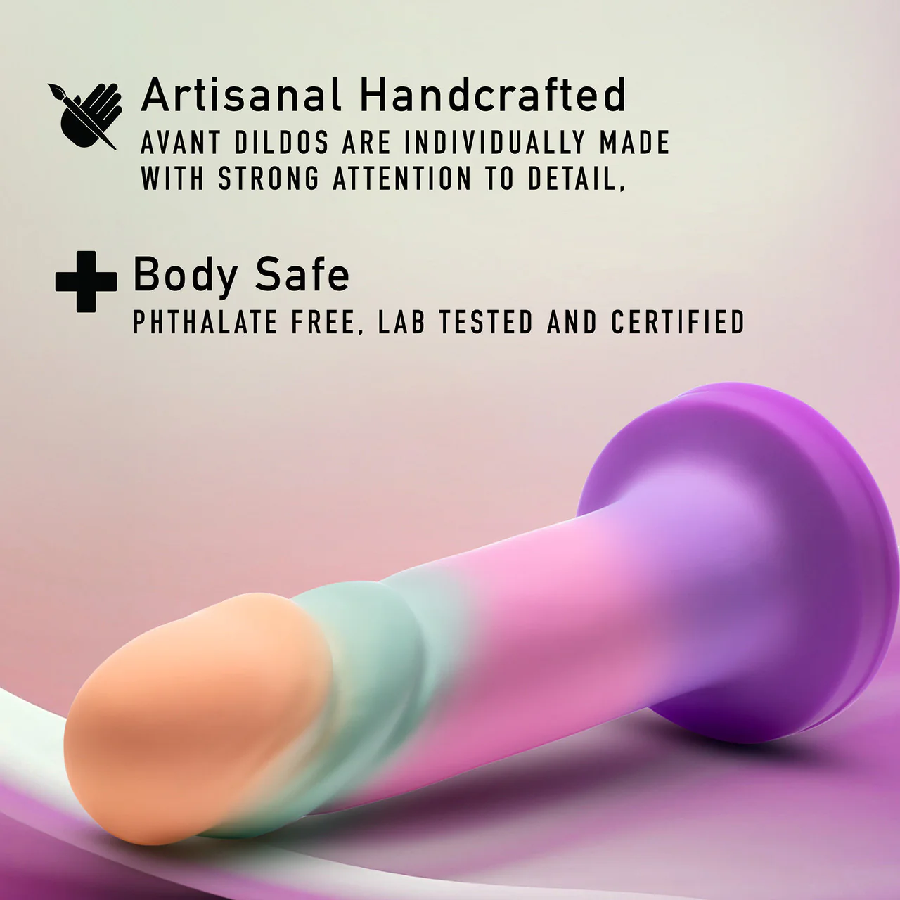 Avant Sunrise Gaze 7.5" Silicone Suction Cup Dildo By Blush - Sherbet - Image 7