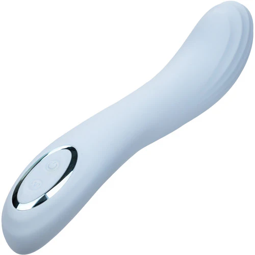 Azure Collection Contoured G Rechargeable Waterproof Silicone G-Spot Vibrator By CalExotics - Image 11