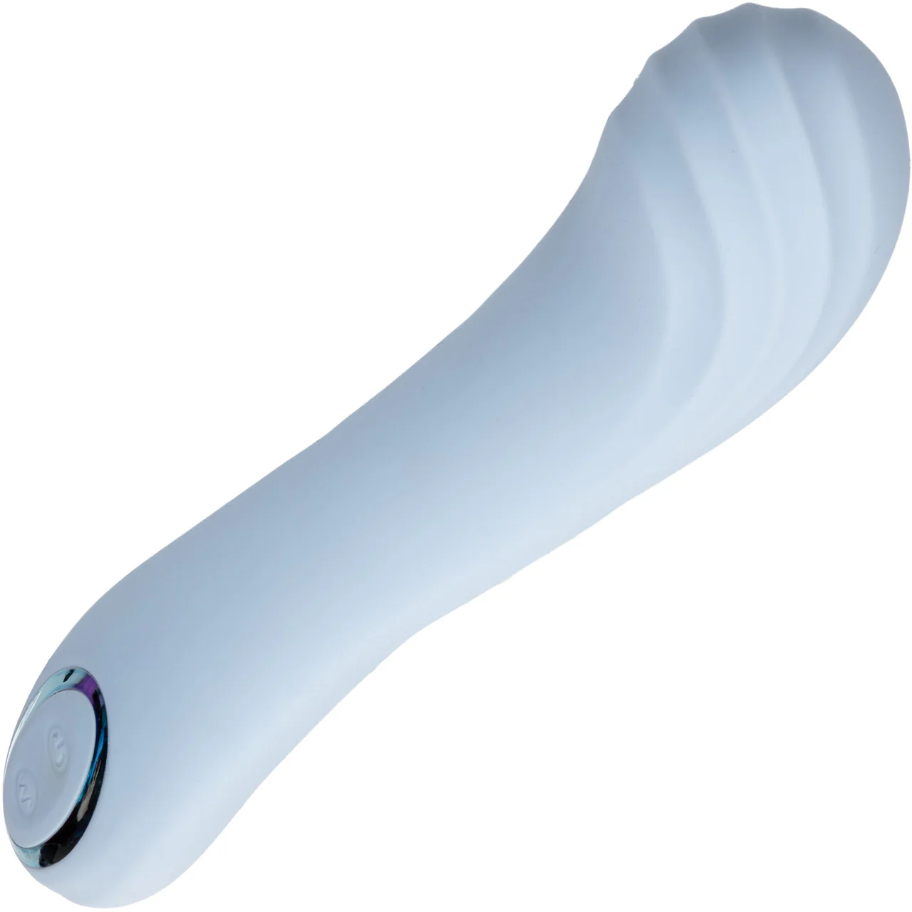 Azure Collection Contoured G Rechargeable Waterproof Silicone G-Spot Vibrator By CalExotics - Image 3
