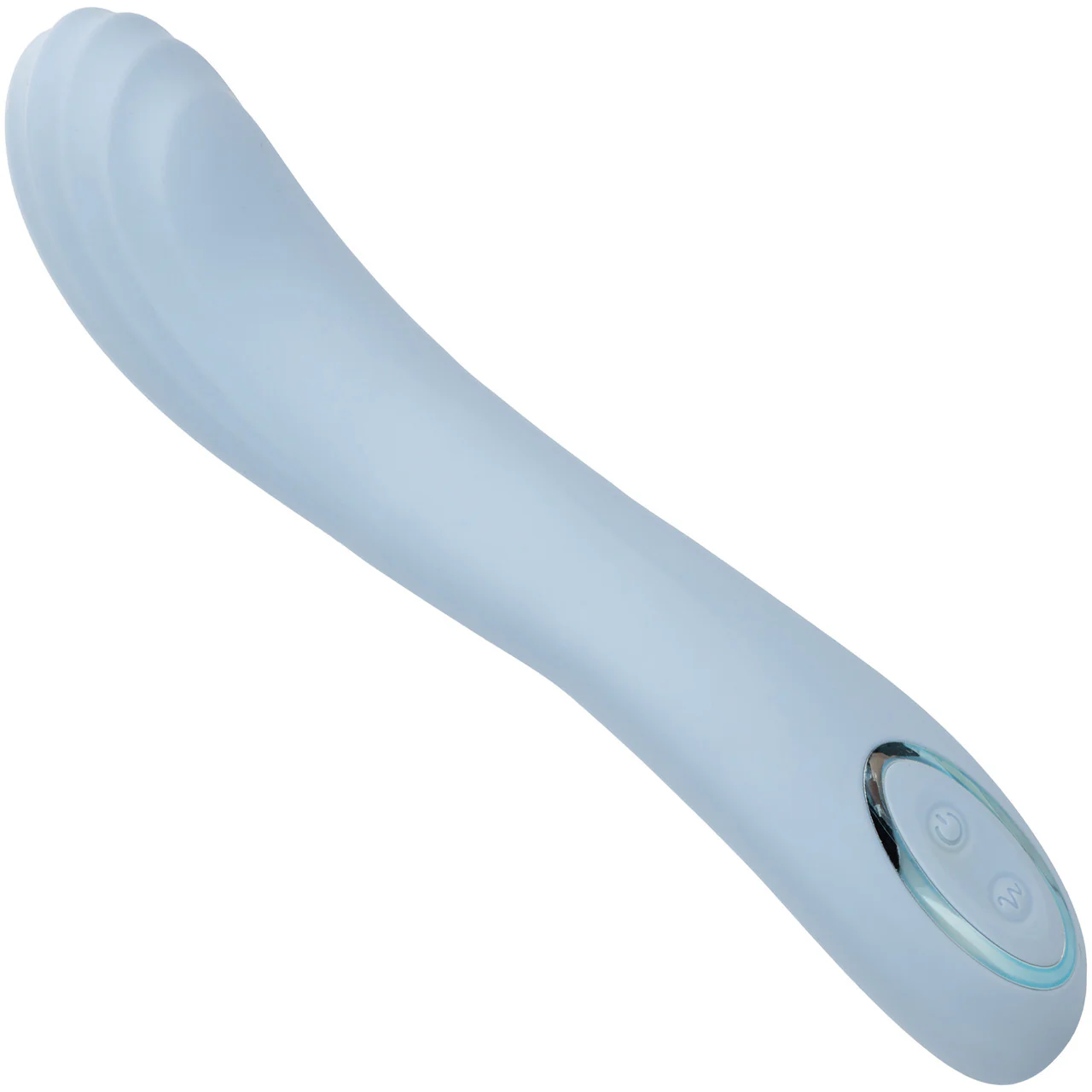 Azure Collection Contoured G Rechargeable Waterproof Silicone G-Spot Vibrator By CalExotics - Image 4