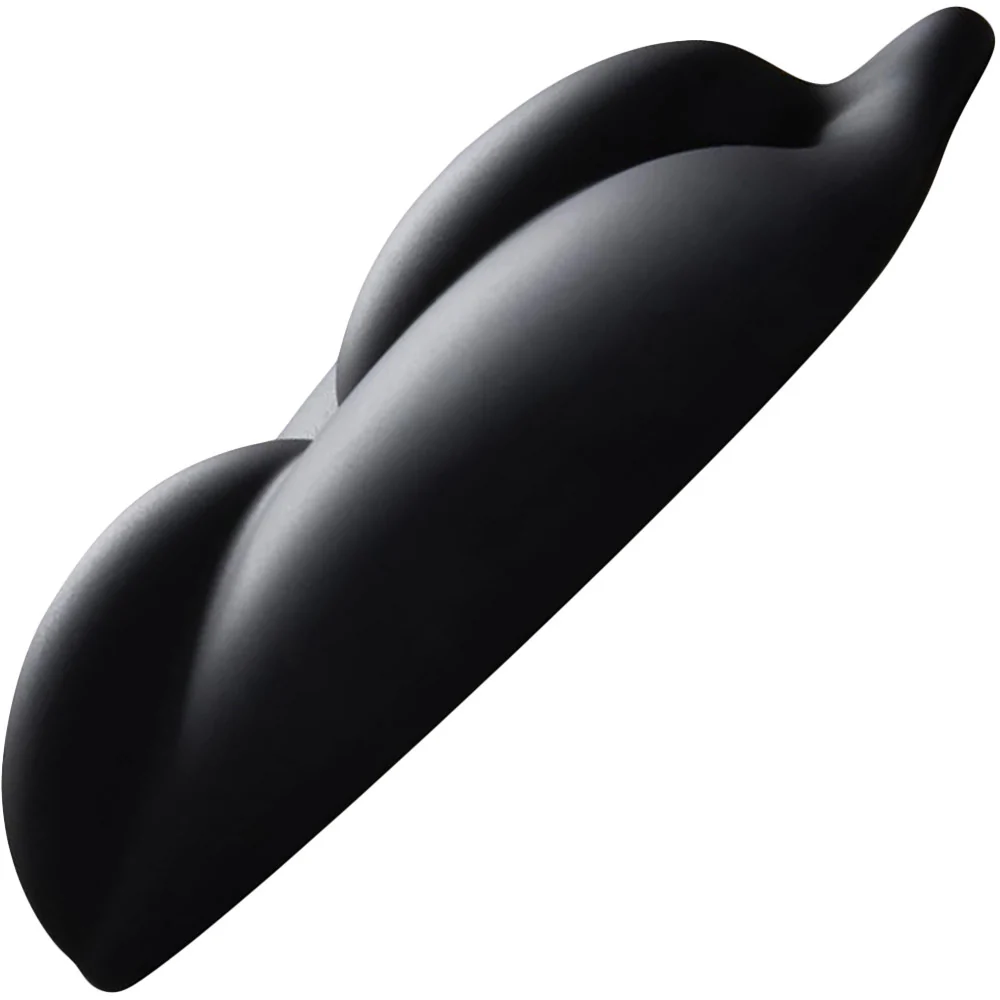 b.cush Soft Silicone Dildo Base for Harness Play By Banana Pants - Black - Image 3