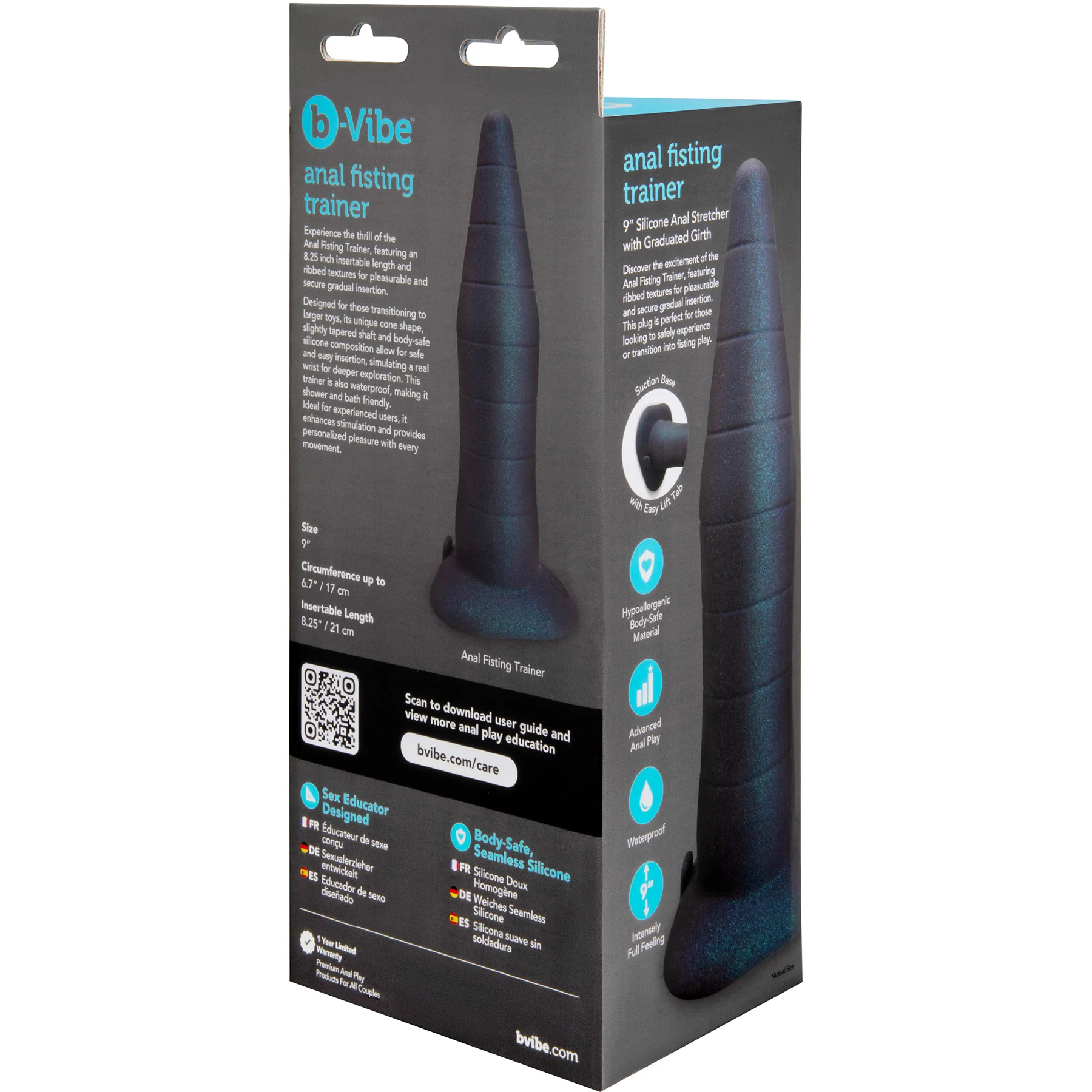 b-Vibe 9 Inch Anal Fisting Silicone Trainer - Image 16