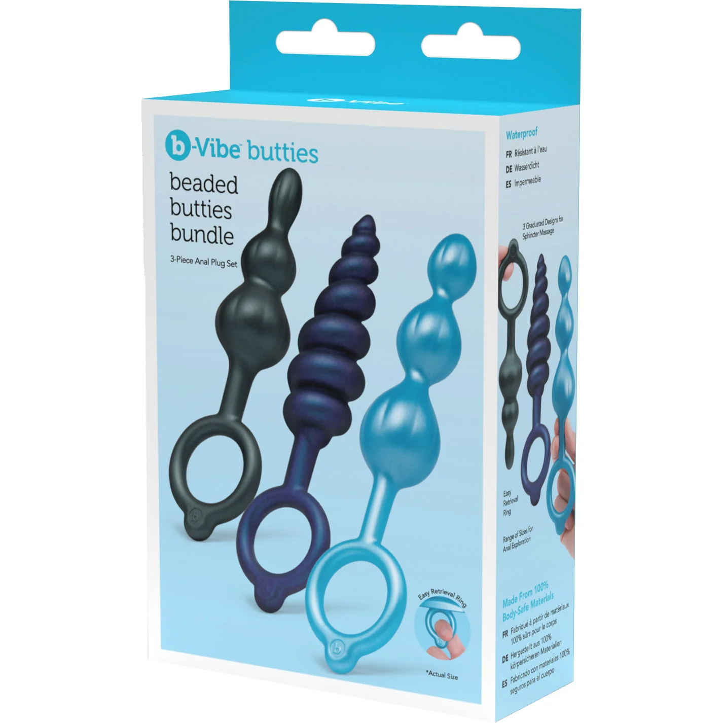 b-Vibe Beaded Butties Bundle 3-Piece Silicone Anal Plug Set - Image 17