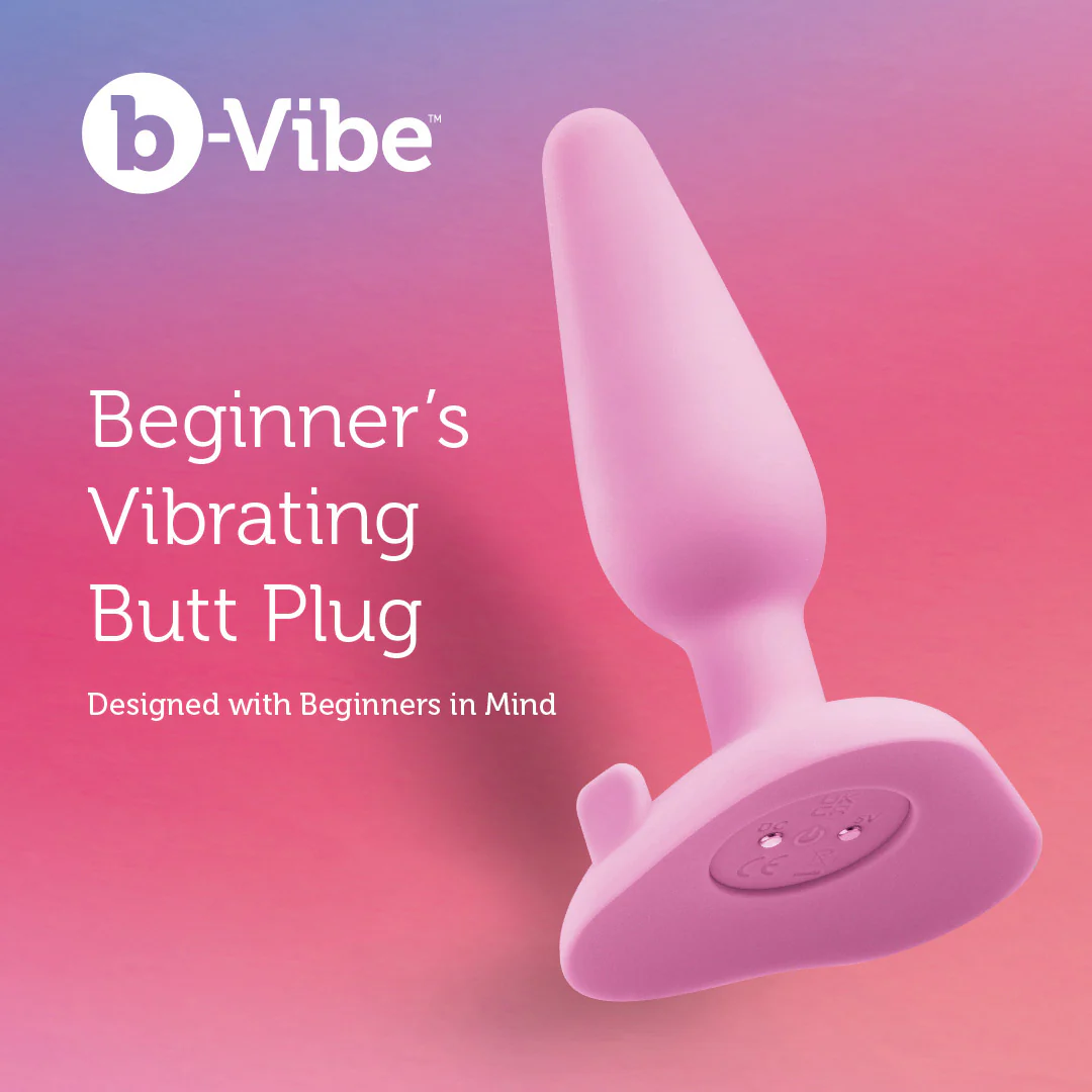 b-Vibe Beginner's Vibrating Rechargeable Silicone Butt Plug - Image 2