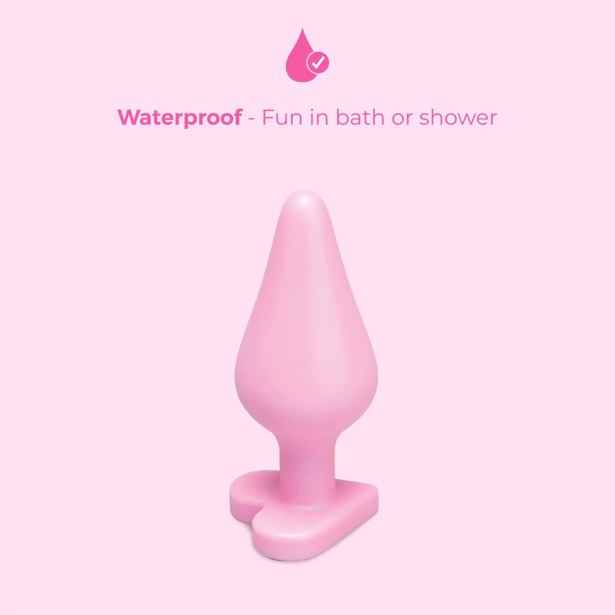 b-Vibe Butties b-Mine Heart Base Silicone Butt Plug - Image 13