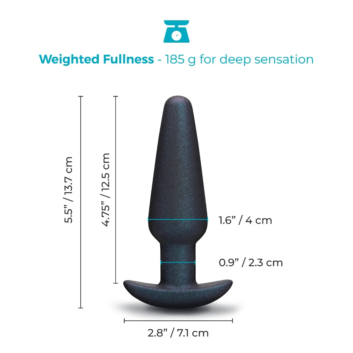 b-Vibe Butties Hefty Weighted Silicone Plug - Image 13
