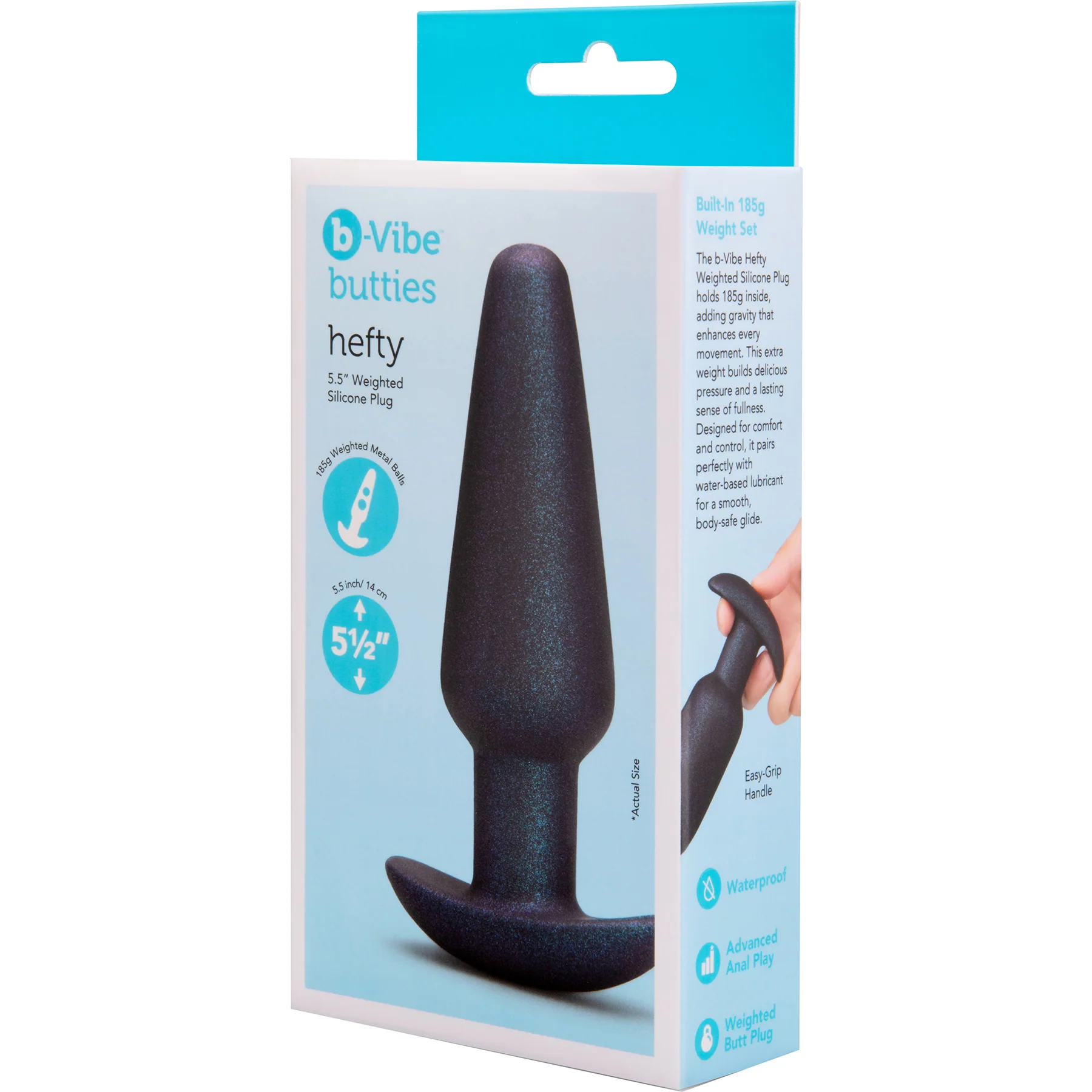 b-Vibe Butties Hefty Weighted Silicone Plug - Image 14