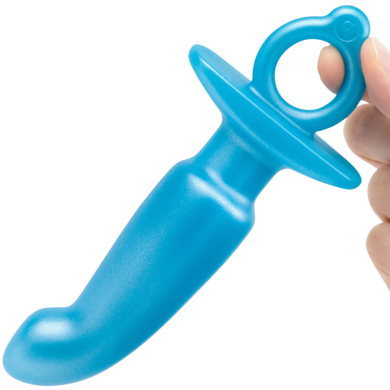b-Vibe Butties Hither Silicone Prostate Plug - Blue - Image 7