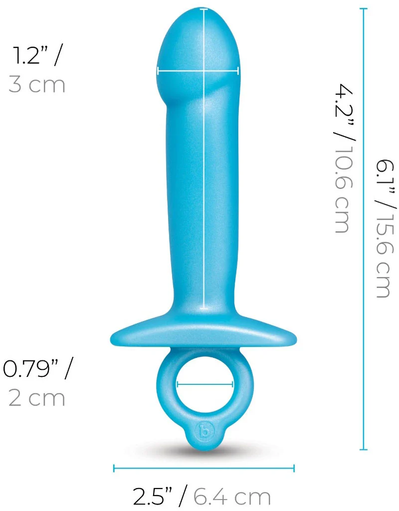 b-Vibe Butties Lil Dil Silicone Anal Dildo - Image 7
