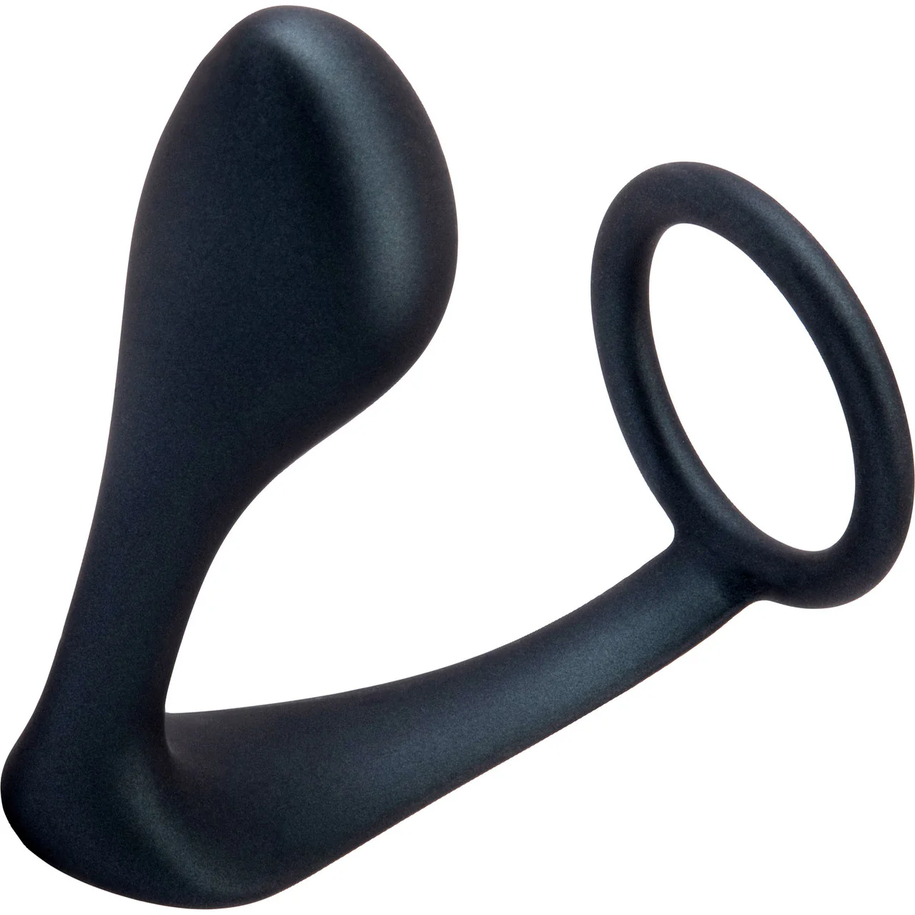 b-Vibe Butties Ringer Silicone Cock Ring & Prostate Plug - Black - Image 3