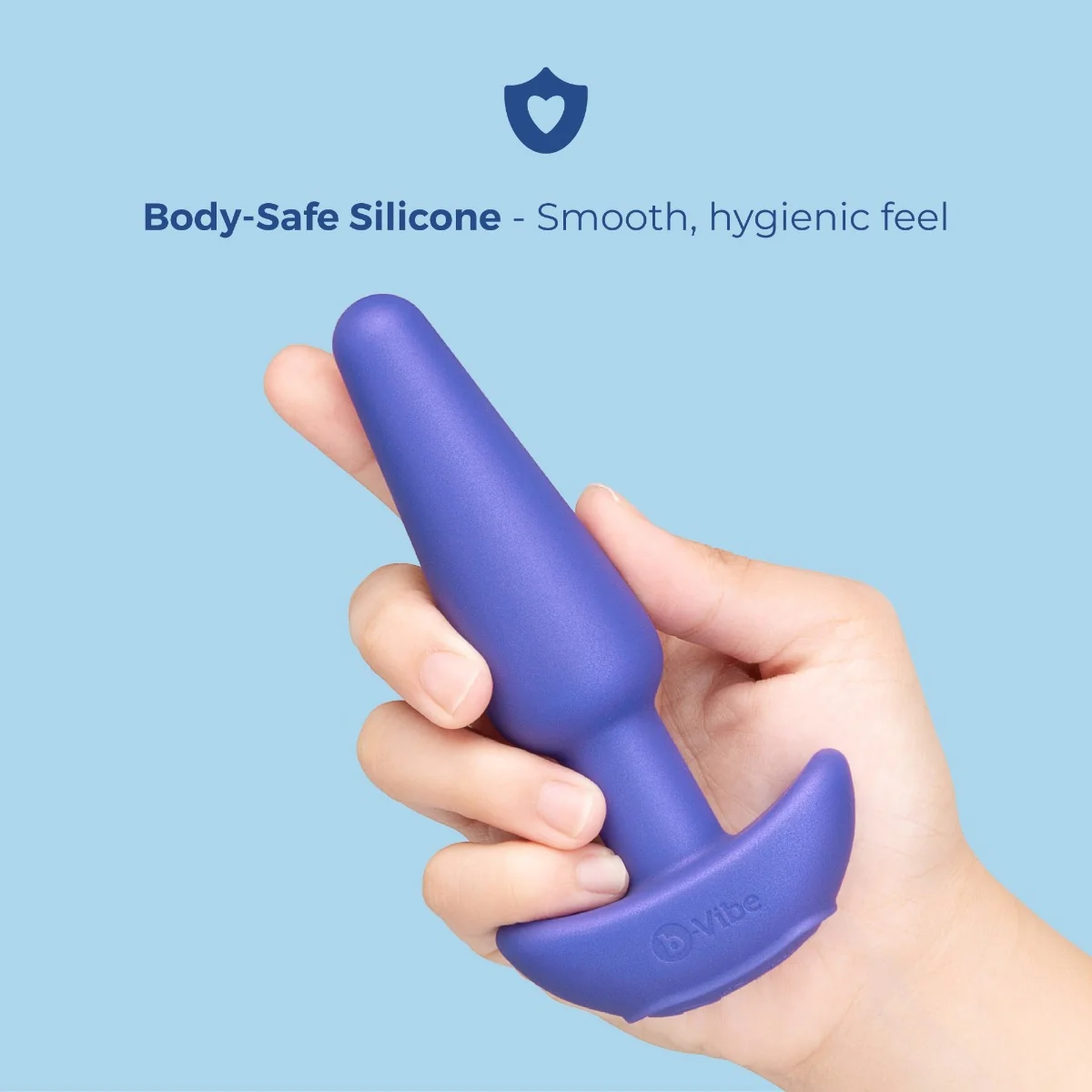 b-Vibe Butties Shake Slimline Vibrating Silicone Butt Plug - Image 5