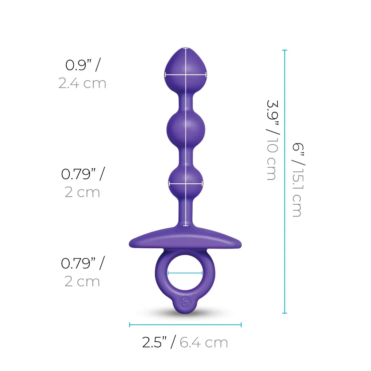 b-Vibe Butties Zip Silicone Anal Beads - Image 7