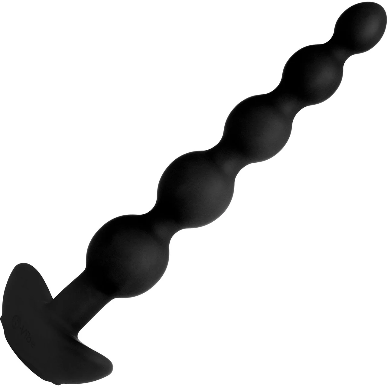 b-Vibe Cinco Vibrating Rechargeable Silicone Anal Beads With Remote - Black - Image 4
