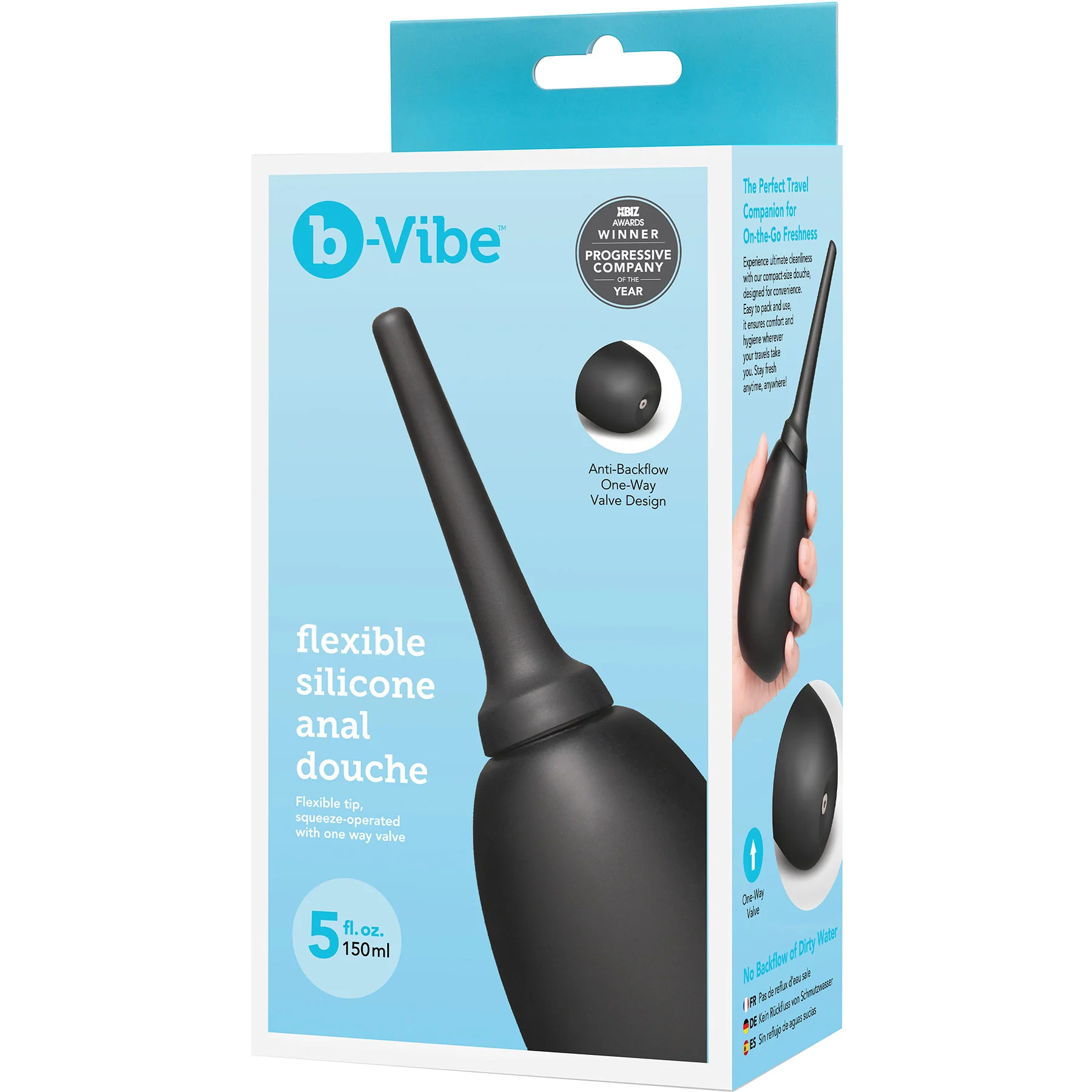 b-Vibe Flexible Silicone Anal Douche - Image 13