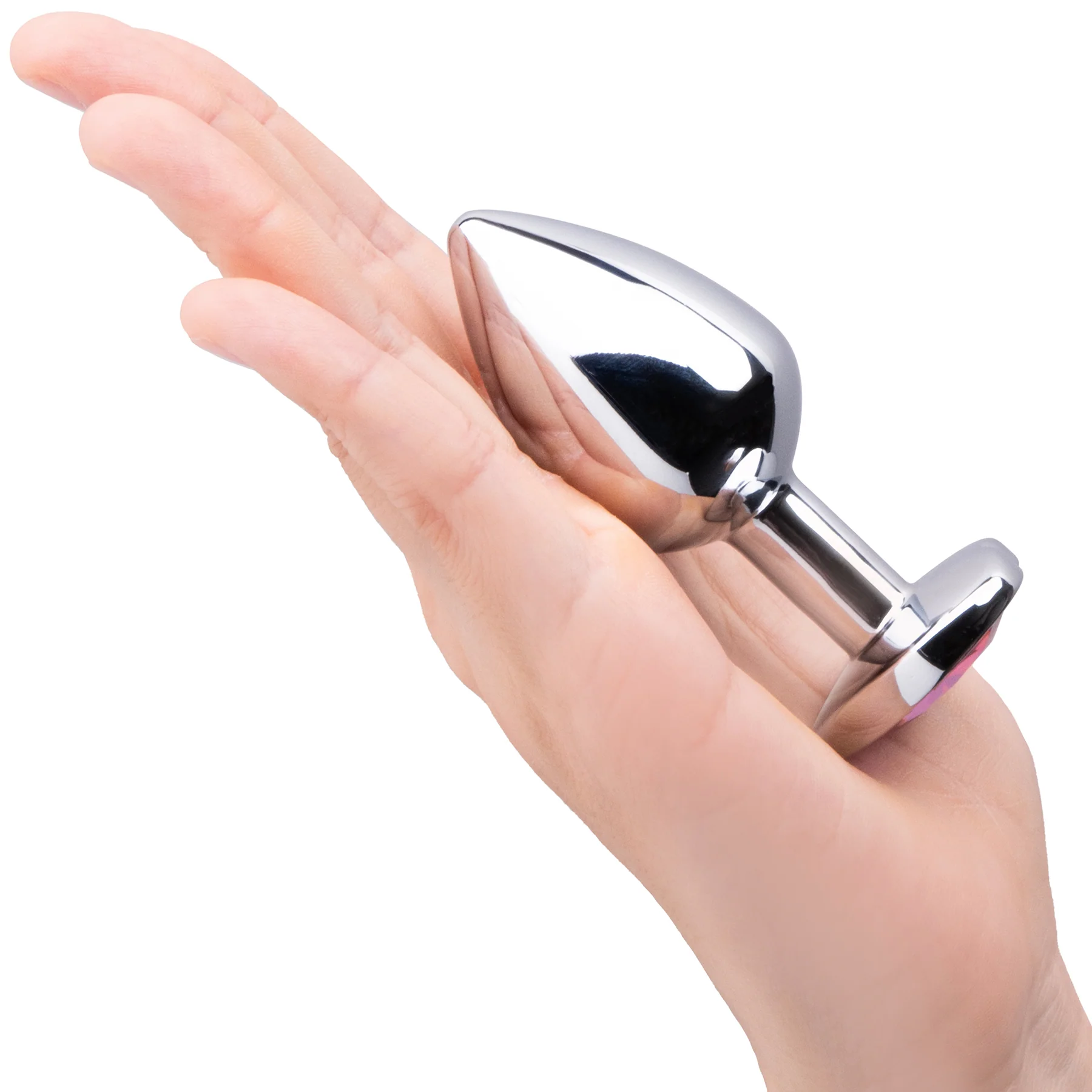 b-Vibe Jewel Heart Metal Butt Plug Training Set - Image 10