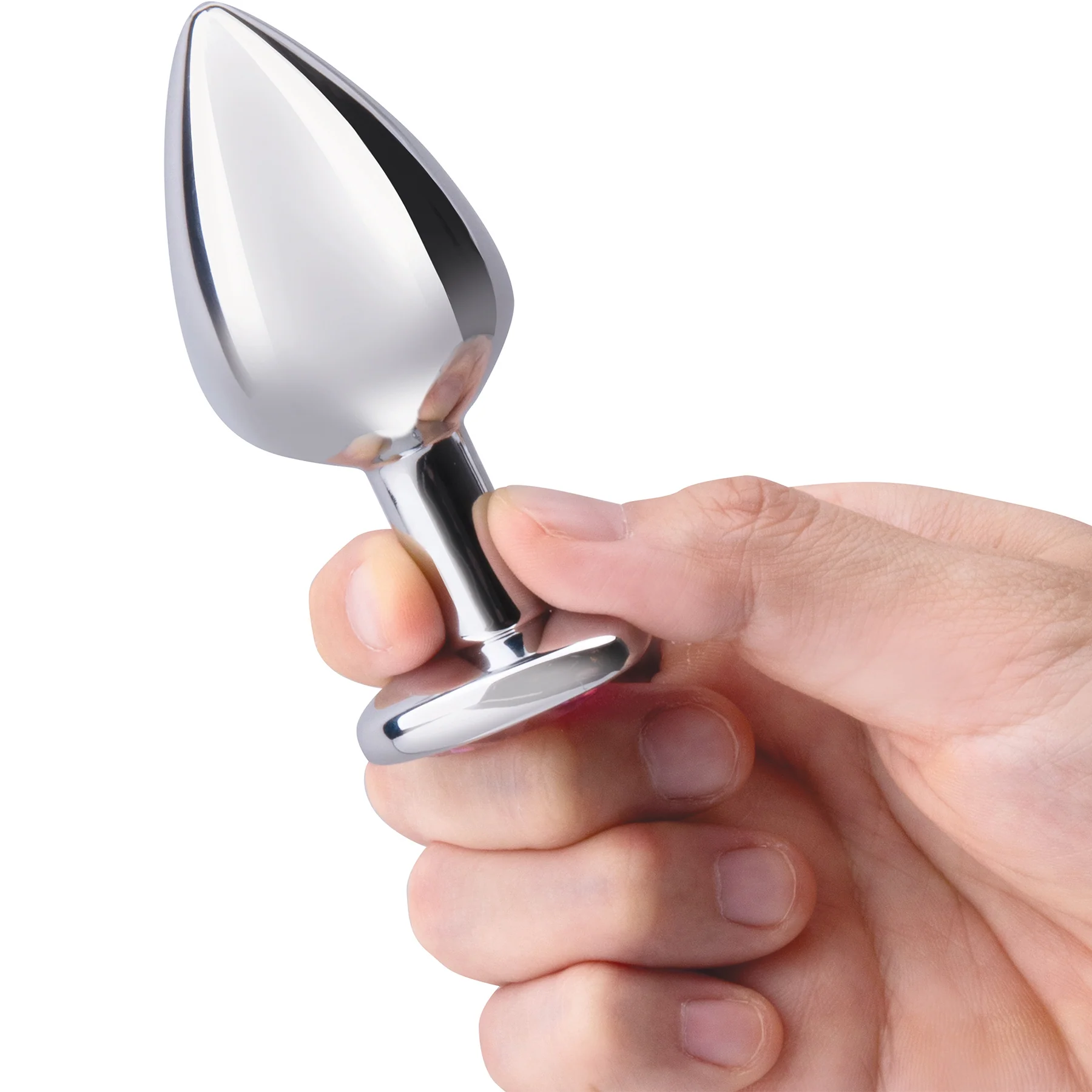 b-Vibe Jewel Heart Metal Butt Plug Training Set - Image 5