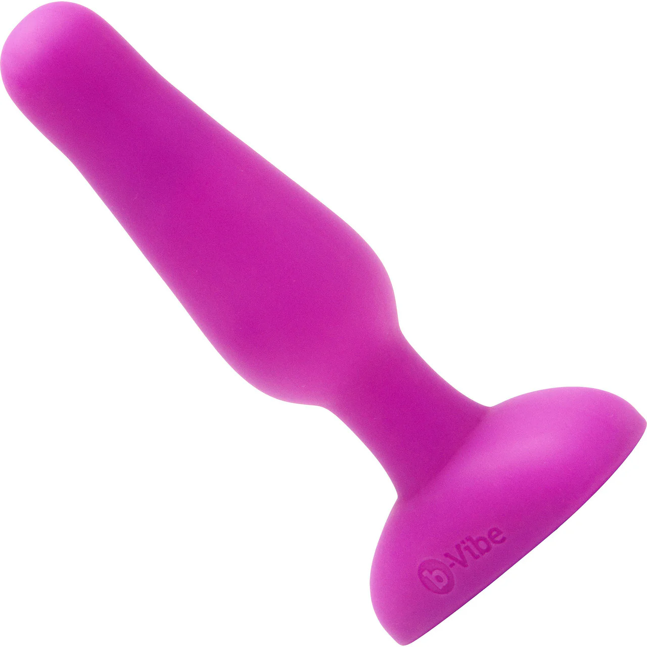 b-Vibe Novice Plug Vibrating Anal Plug With Remote - Fuchsia - Image 3