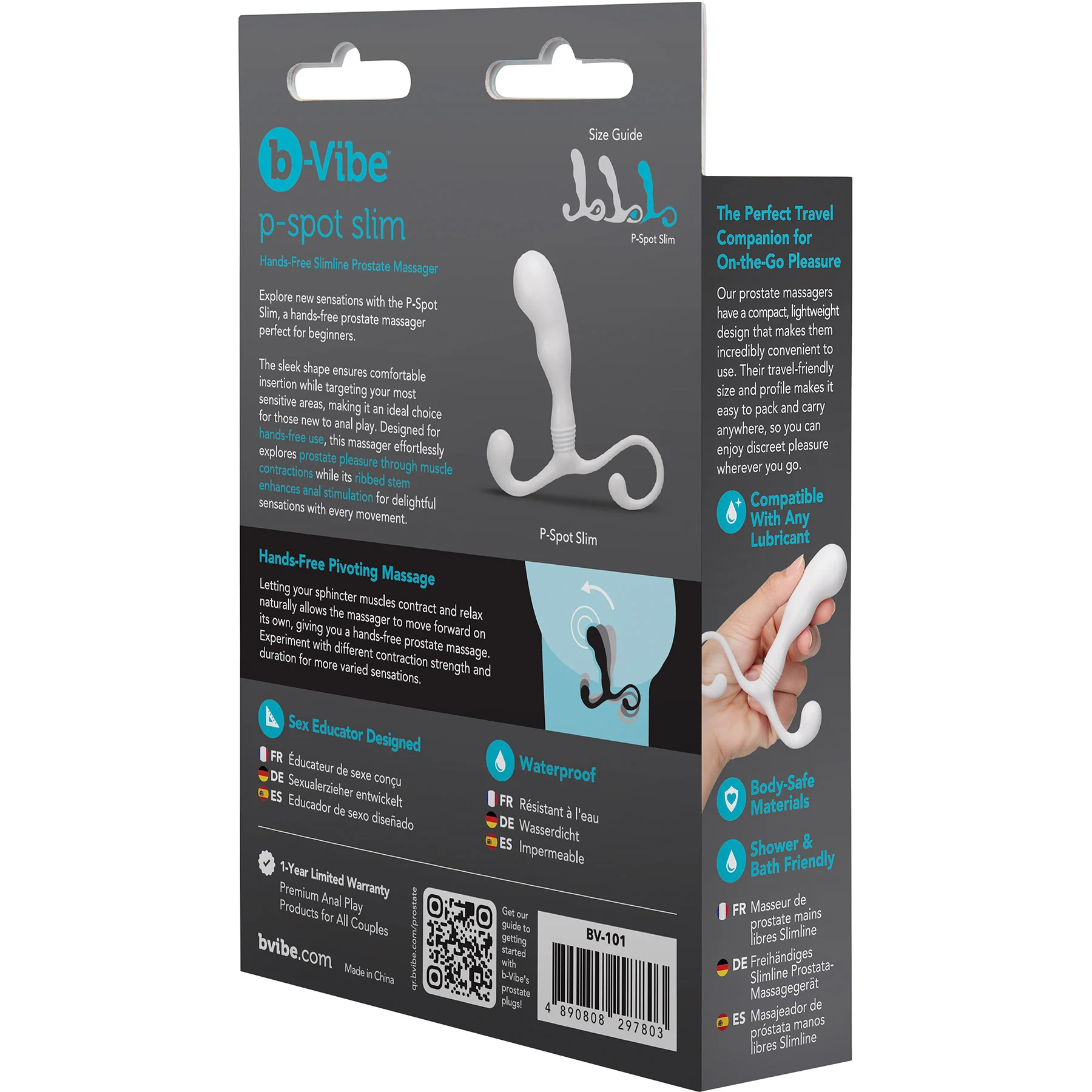 b-Vibe P-Spot Slim Hands-Free Slimline Prostate Massager - Image 15