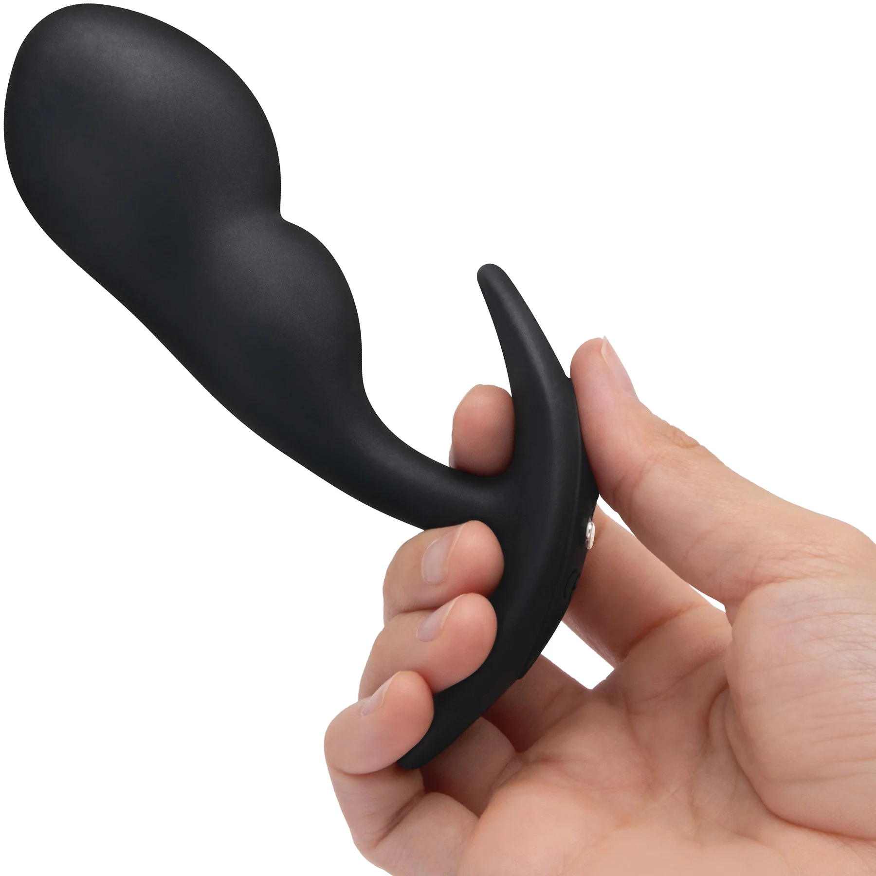 b-Vibe P-Spot Snug Plug Weighted & Vibrating Silicone Prostate Plug With Remote - Image 6