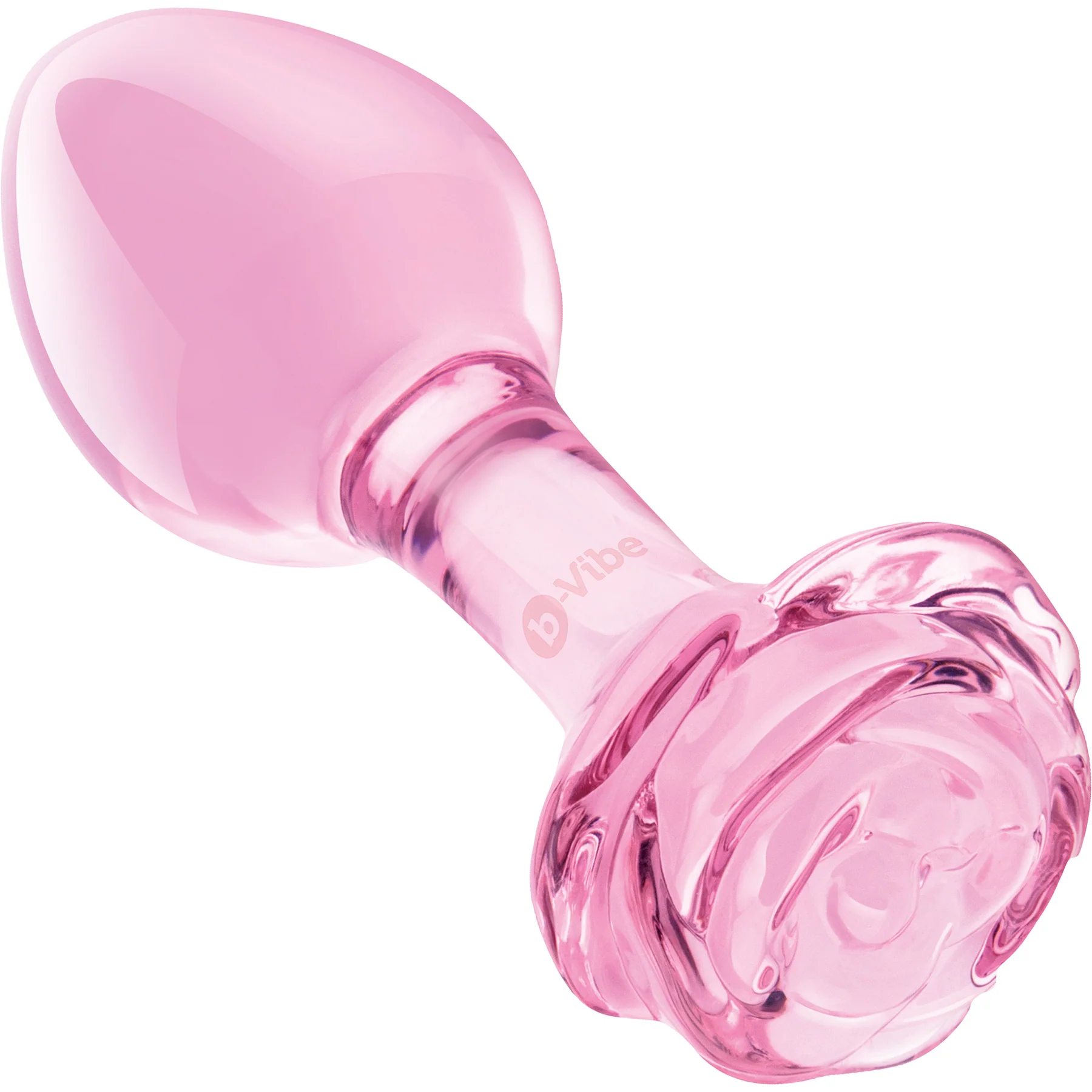 b-Vibe Pink Roses Glass Butt Plug Training Set - Image 11