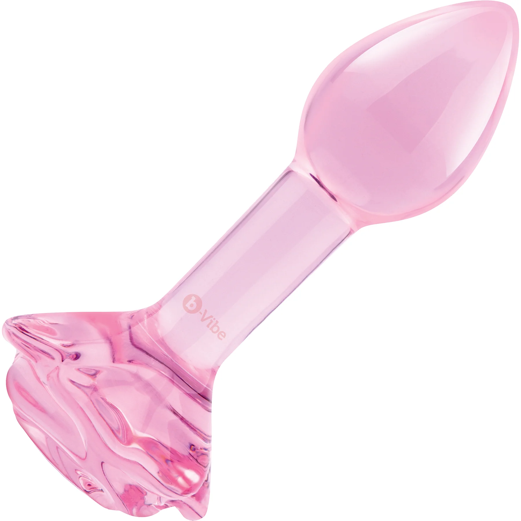 b-Vibe Pink Roses Glass Butt Plug Training Set - Image 5