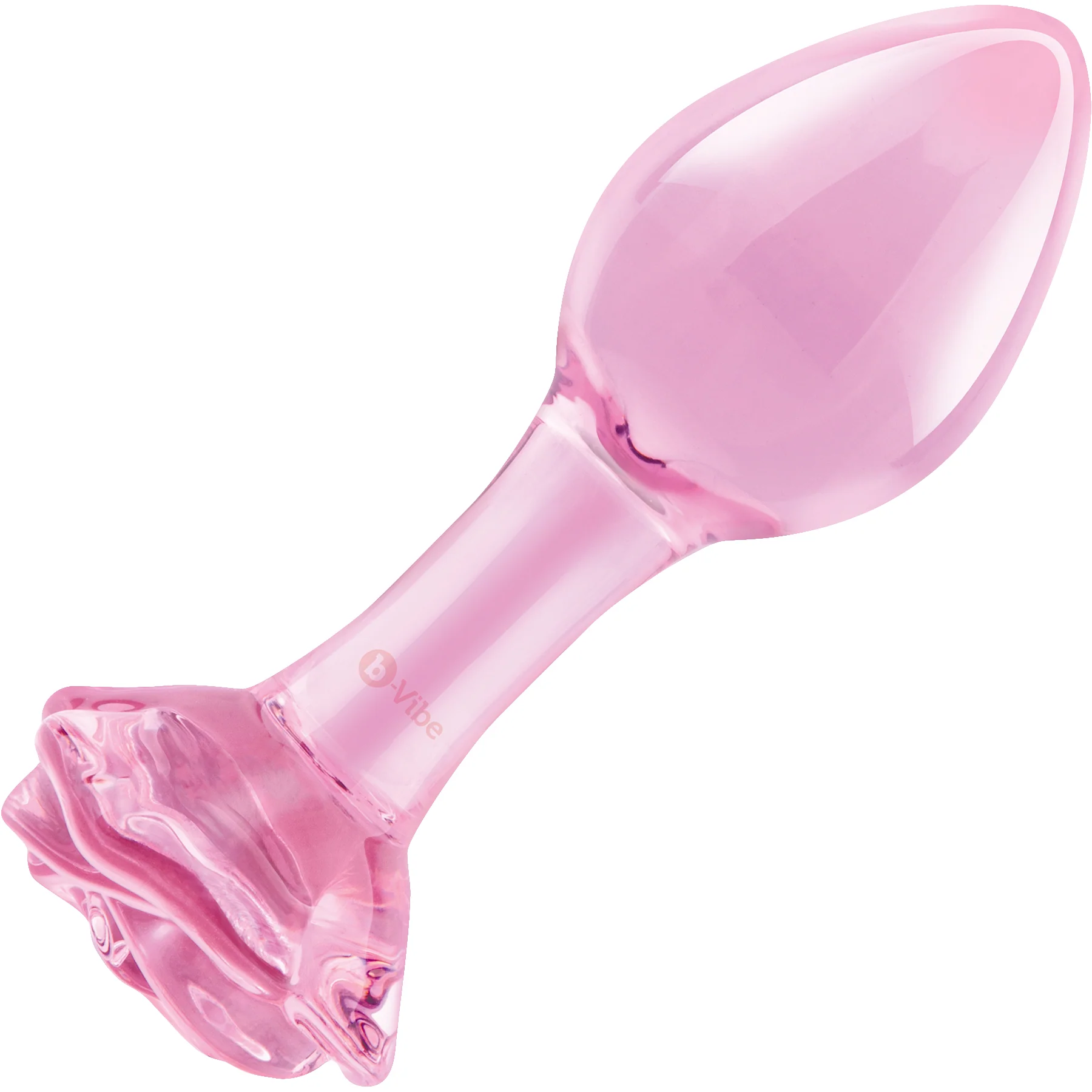 b-Vibe Pink Roses Glass Butt Plug Training Set - Image 9