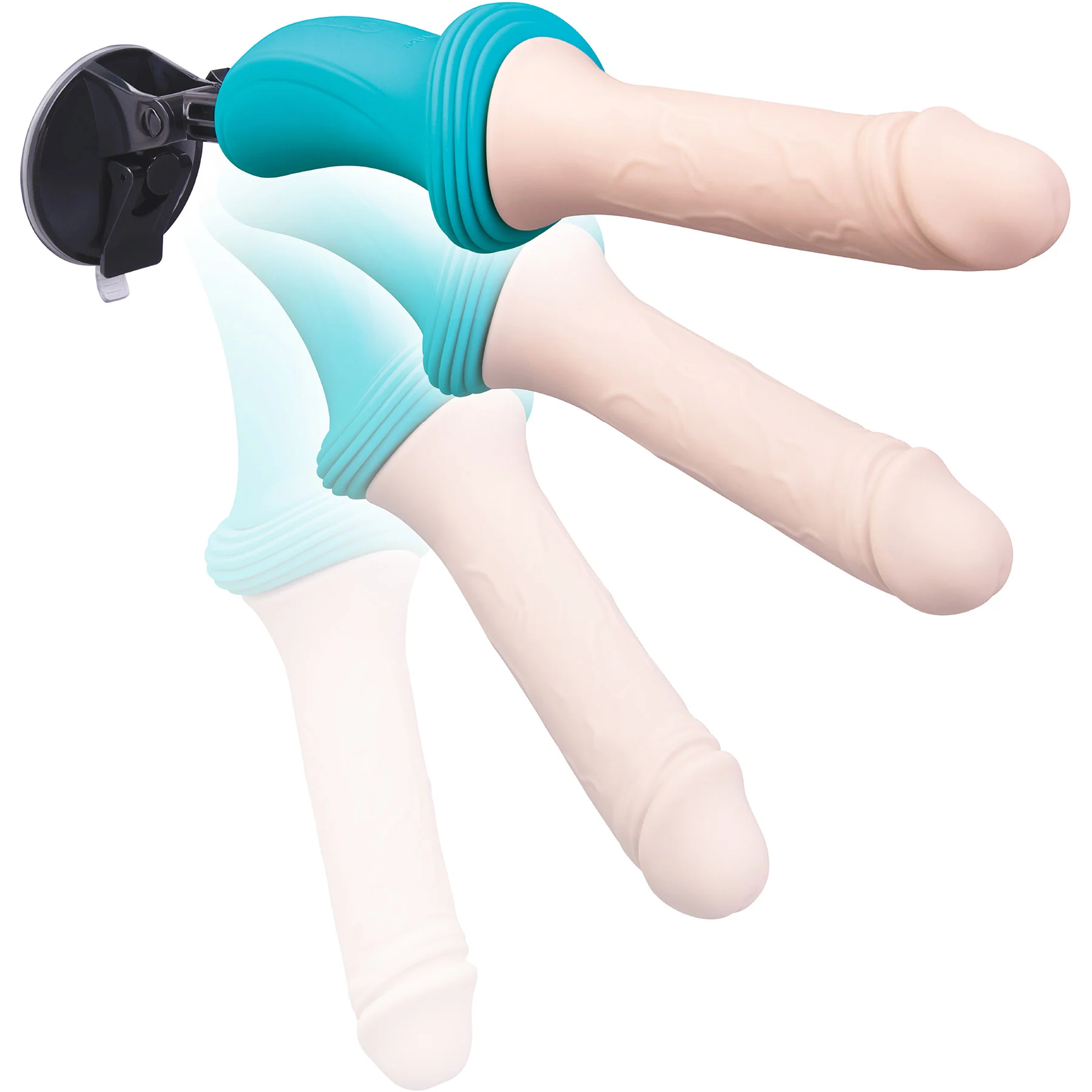 b-Vibe Realistic Rechargeable Silicone Thrusting Dildo Machine - Image 16