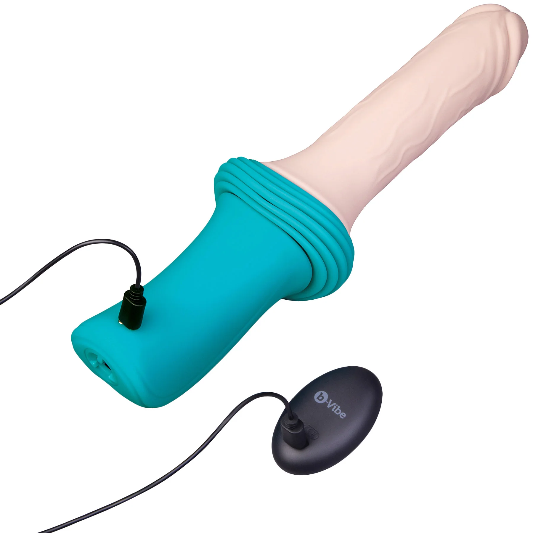 b-Vibe Realistic Rechargeable Silicone Thrusting Dildo Machine - Image 18