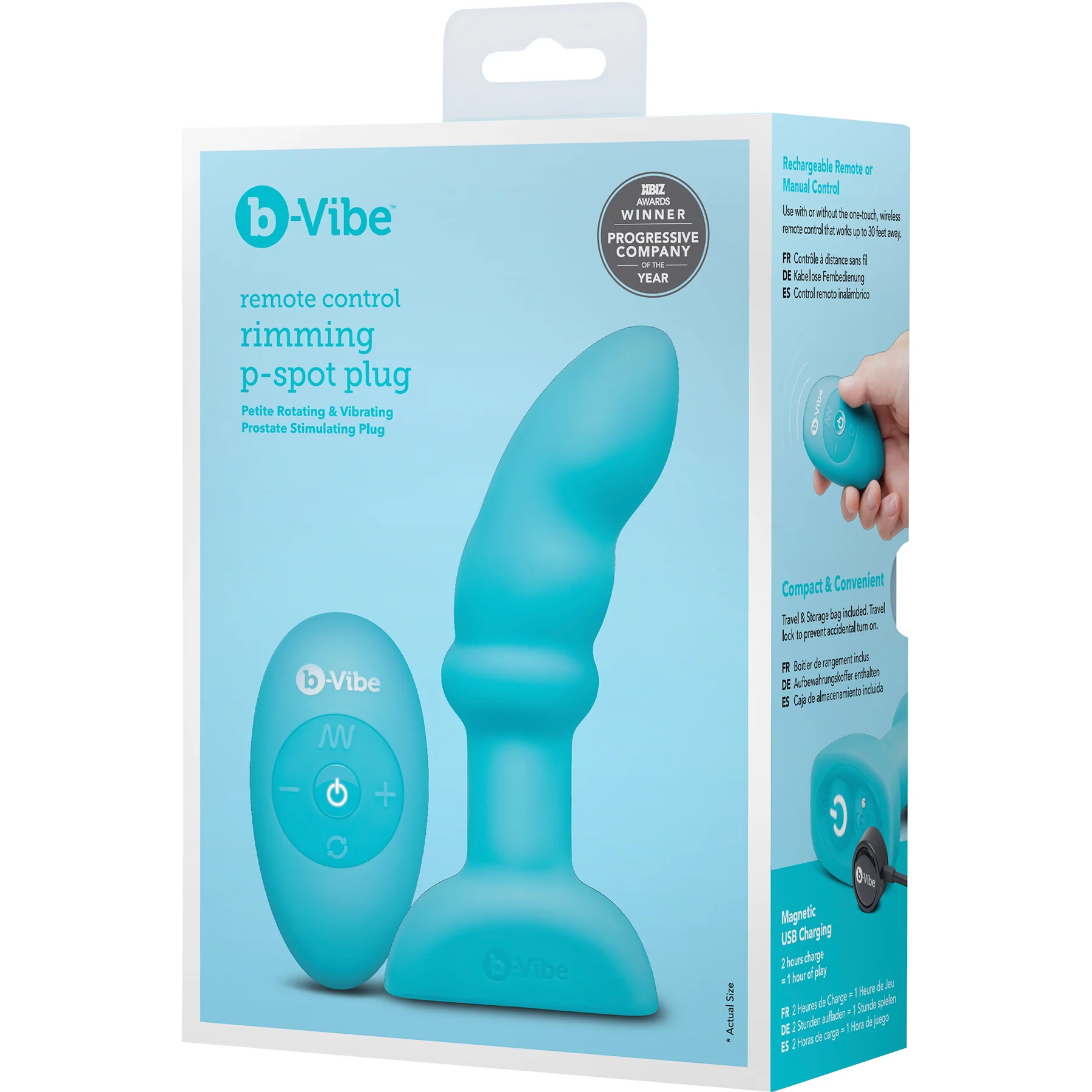 b-Vibe Remote Control Rimming P-Spot Plug - Image 10