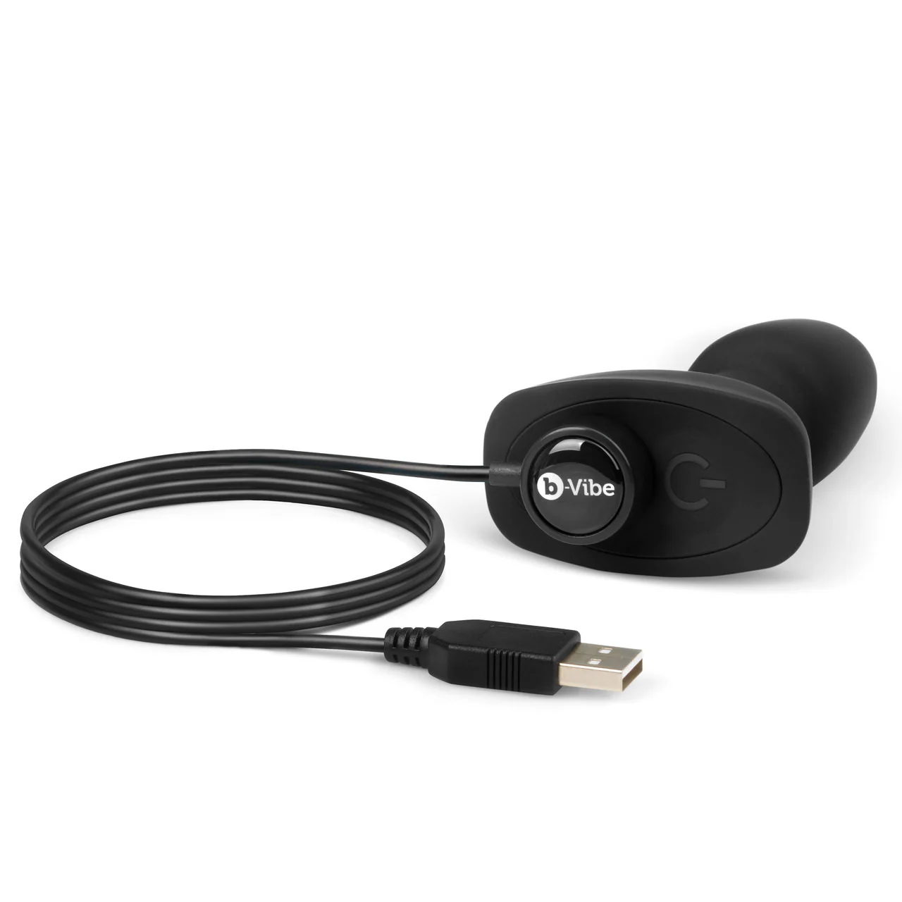 b-Vibe Rimming Plug Petite Silicone Remote Control Vibrating Anal Toy - Black - Image 6