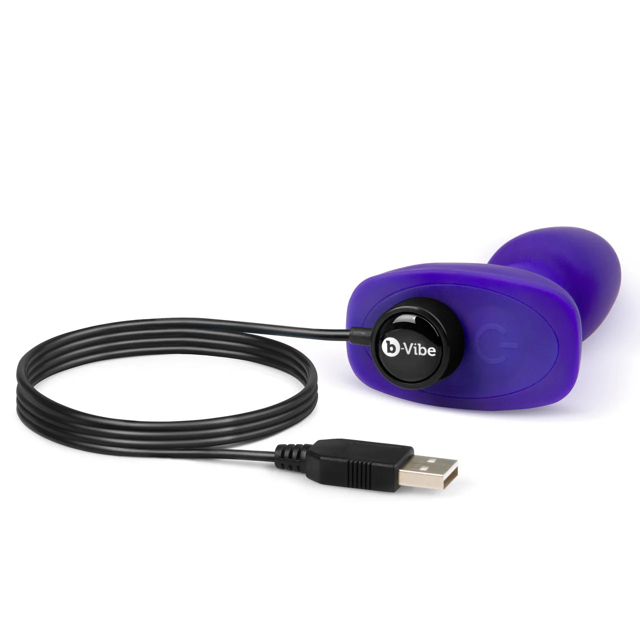 b-Vibe Rimming Plug Petite Silicone Remote Control Vibrating Anal Toy - Purple - Image 6